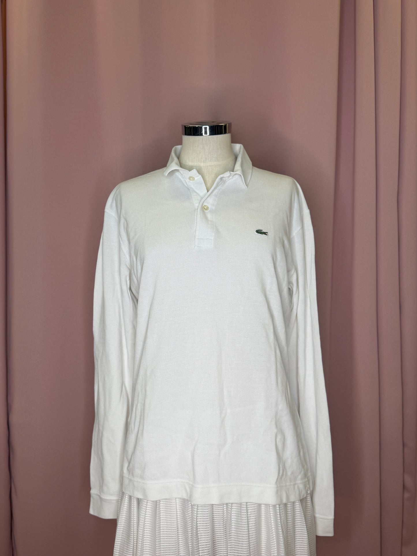 LACOSTE LONGSLEEVE WHITE (~M)