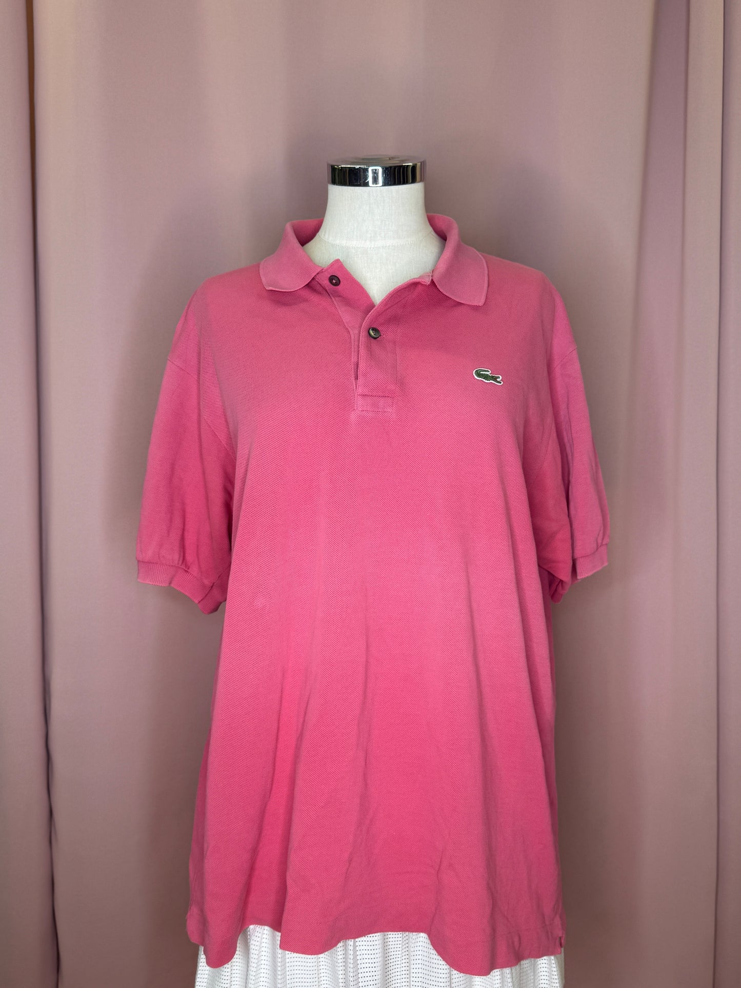 LACOSTE POLO PINK (~L)