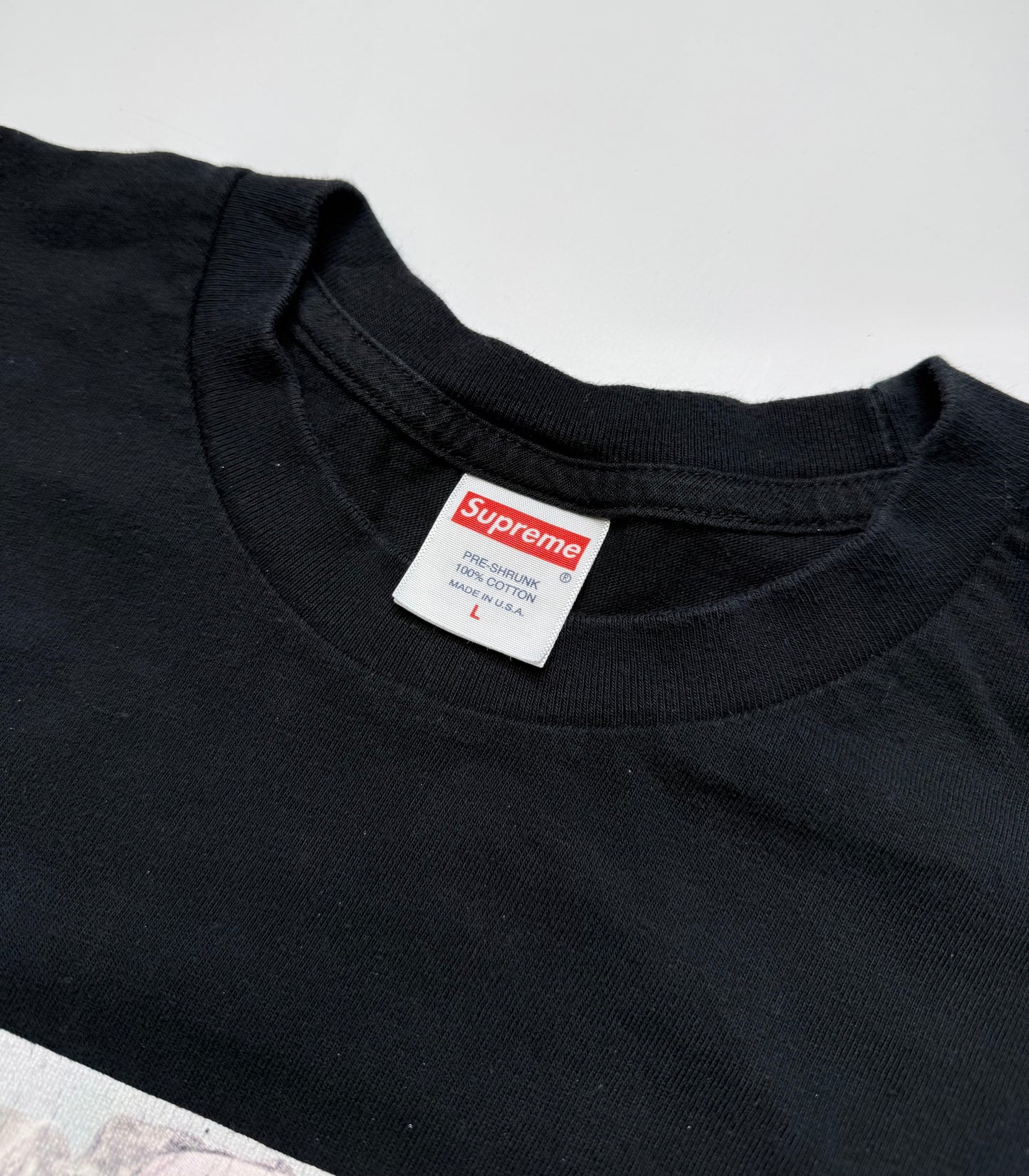 SUPREME PHOTO TEE – BLACK (L)