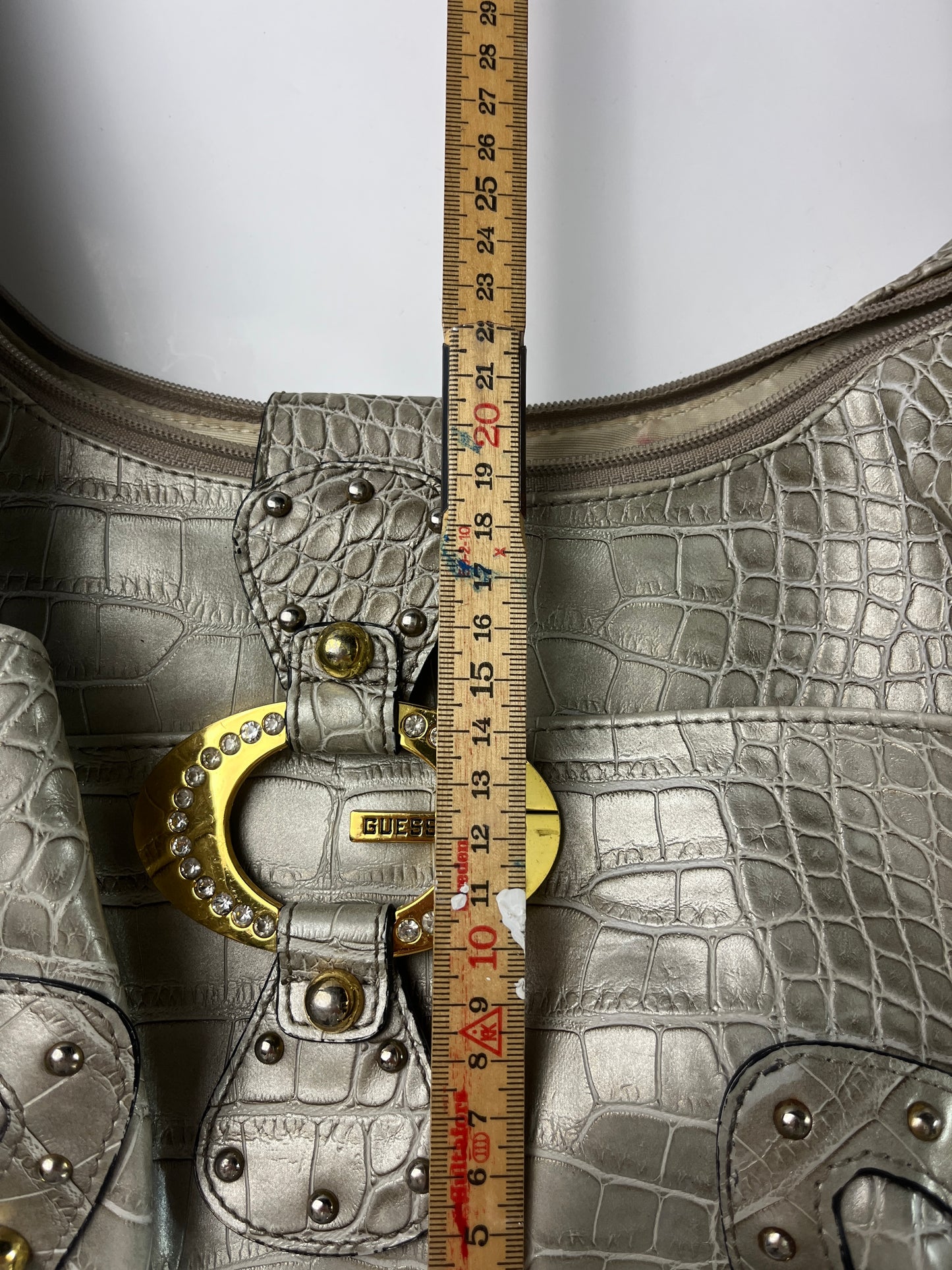 GUESS BAG GOLD RHINESTONE