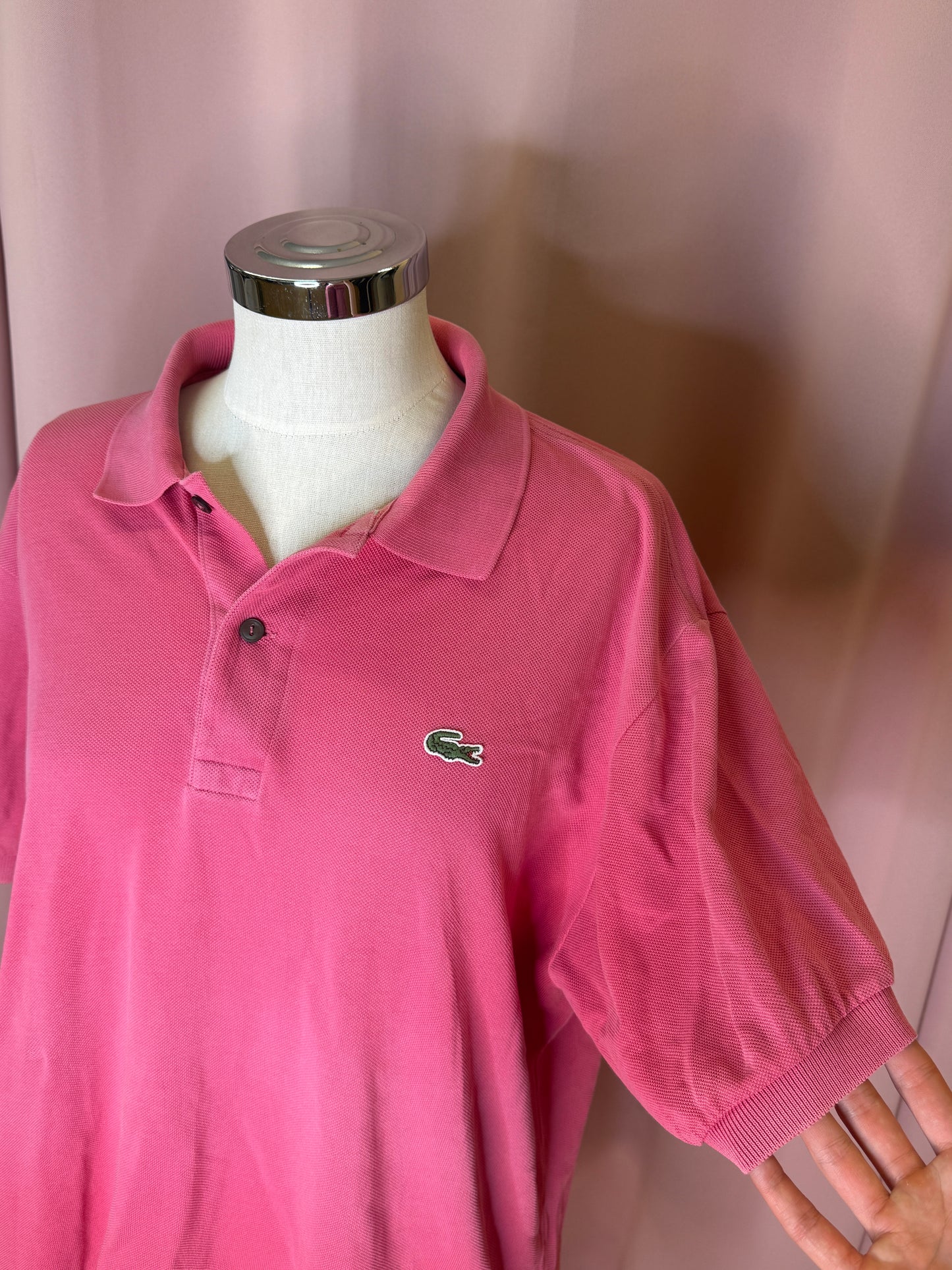 LACOSTE POLO PINK (~L)
