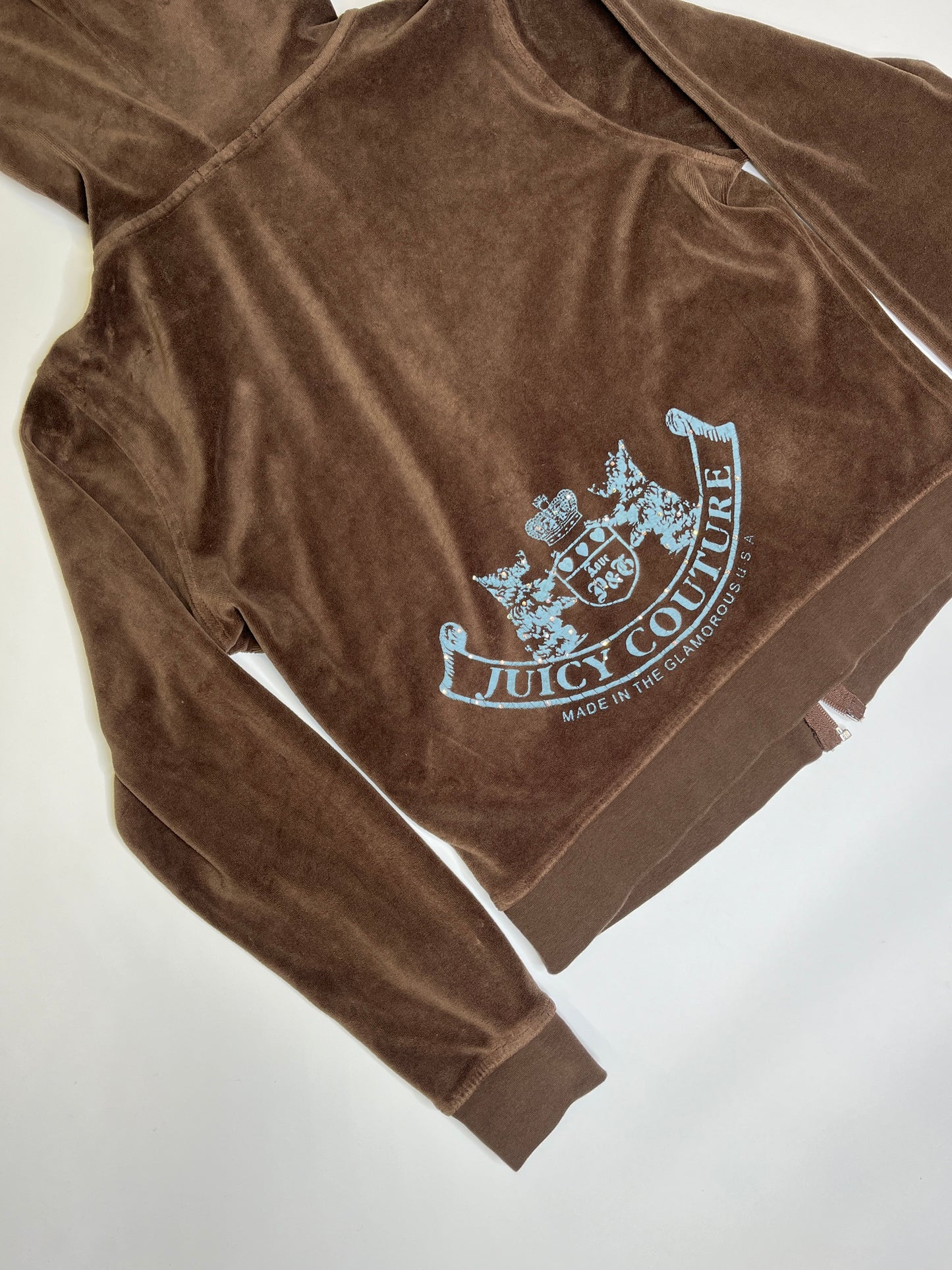 JUICY COUTURE ZIPPER BROWN 2000s (L)