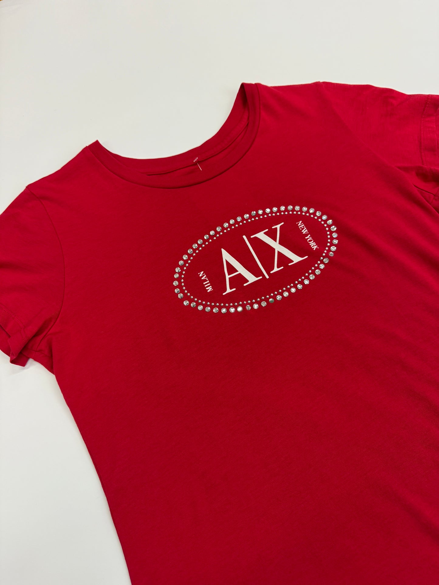 ARMANI EXCHANGE RHINESTONE SHIRT (M)