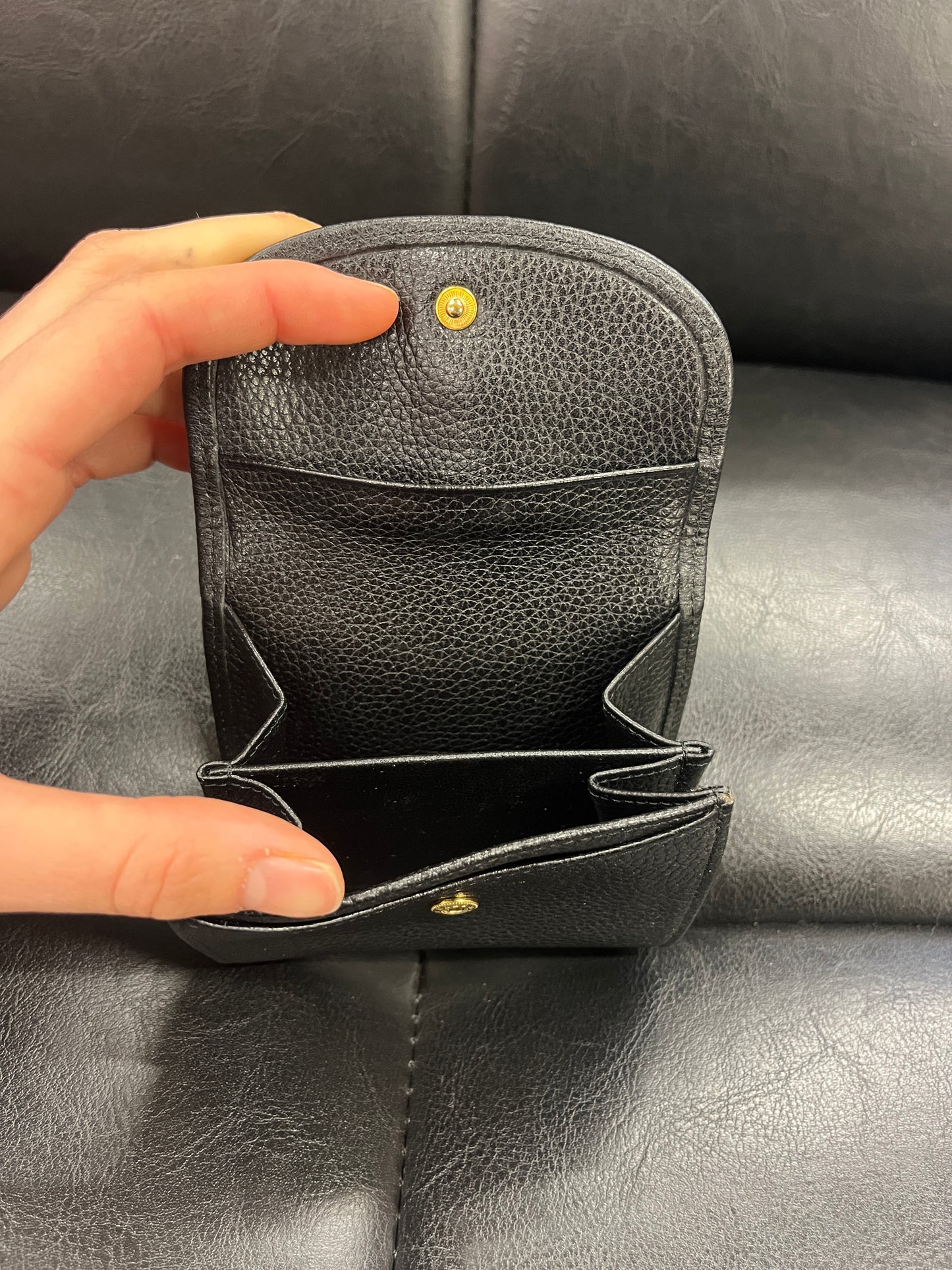 VINTAGE LONGCHAMP WALLET REAL LEATHER