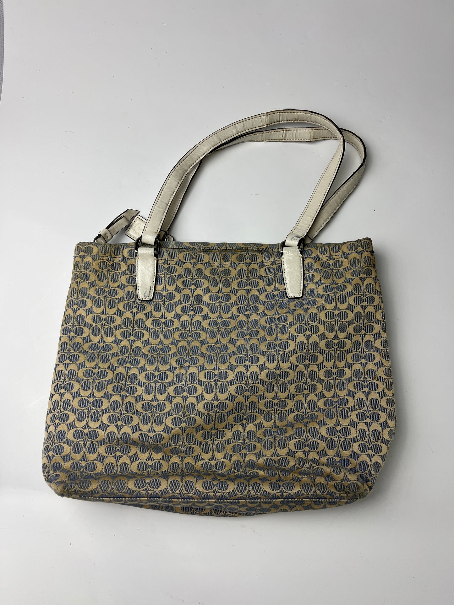 COACH BAG BLUE/BEIGE