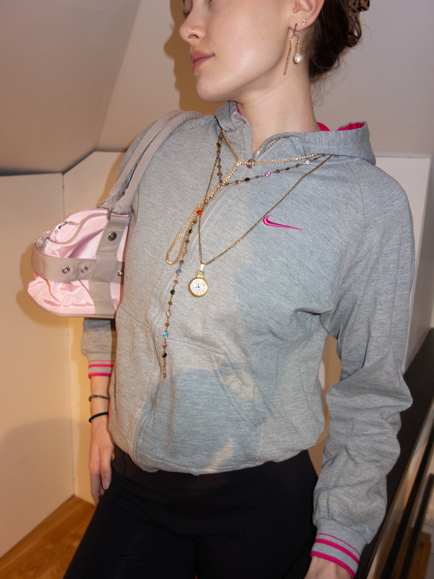 NIKE ZIPPER 2000s (XS-S)