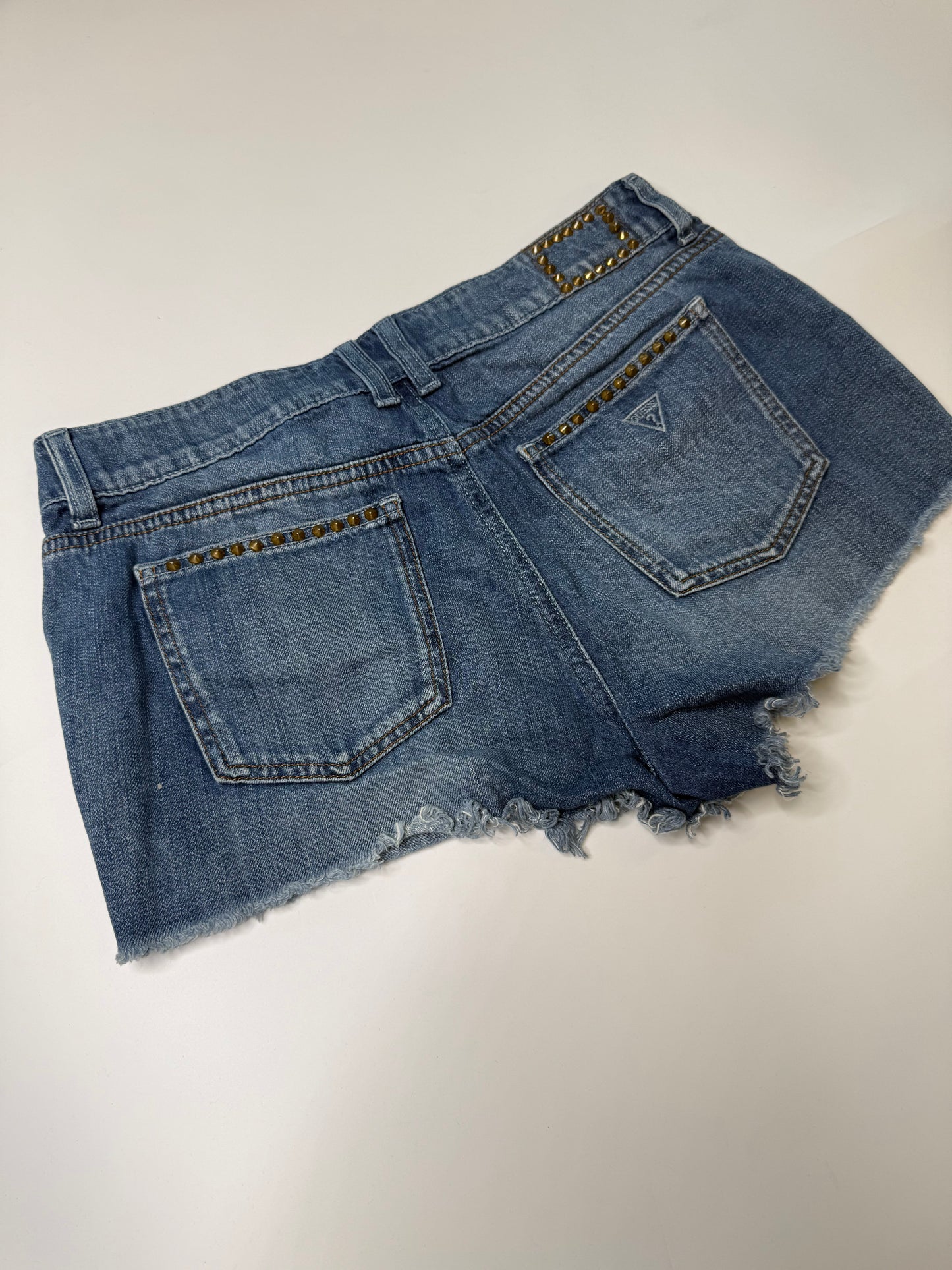 GUESS VINTAGE STUDDED DENIM SHORTS