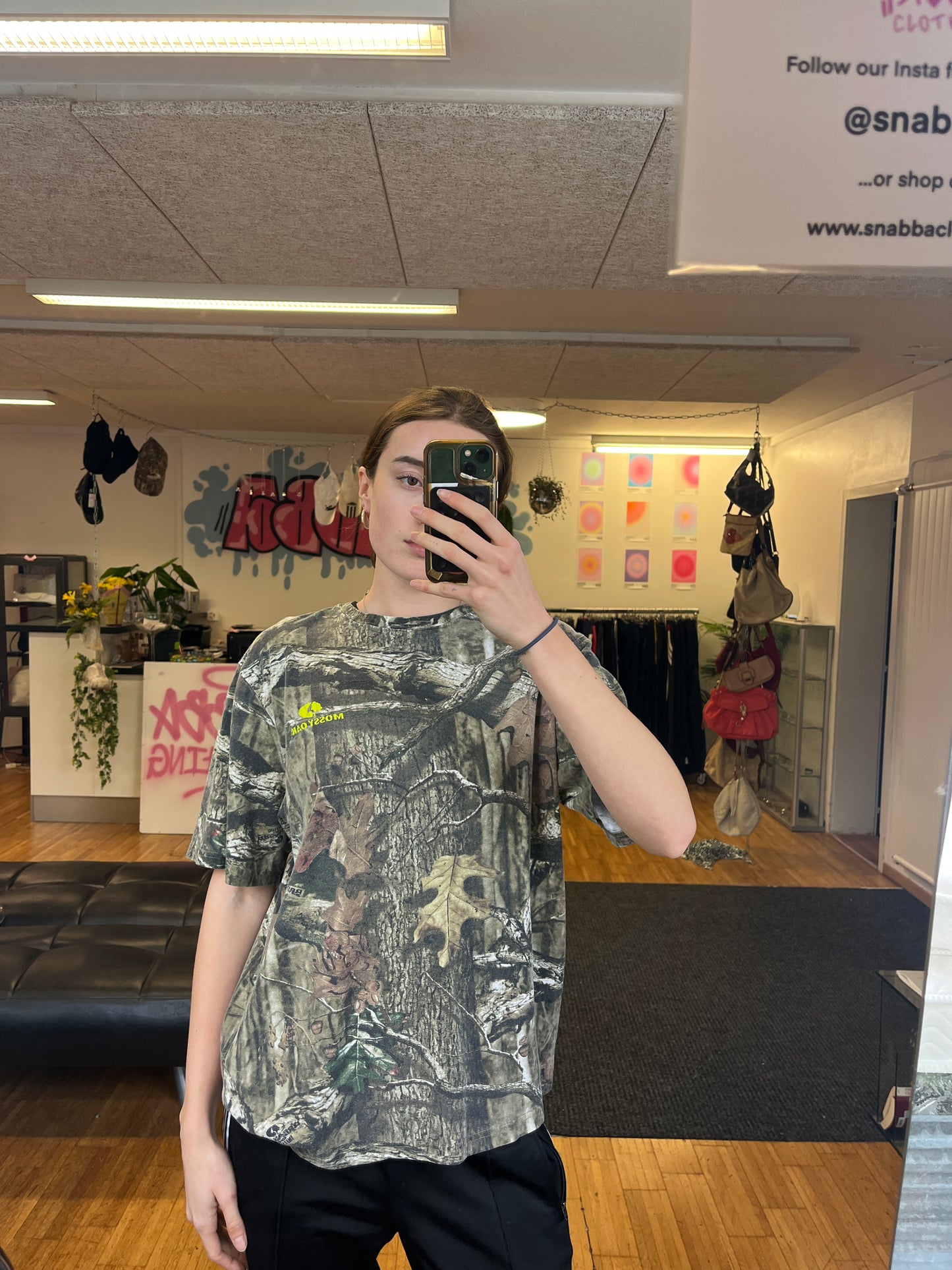 CAMO SHIRT MOSSY OAK (M)