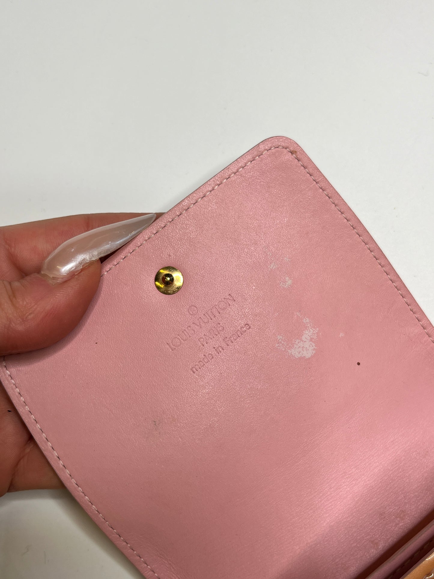 LOUIS VUITTON DOUBLE PHONE POUCH VERNIS