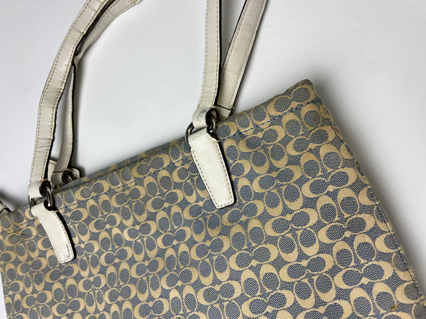 COACH BAG BLUE/BEIGE