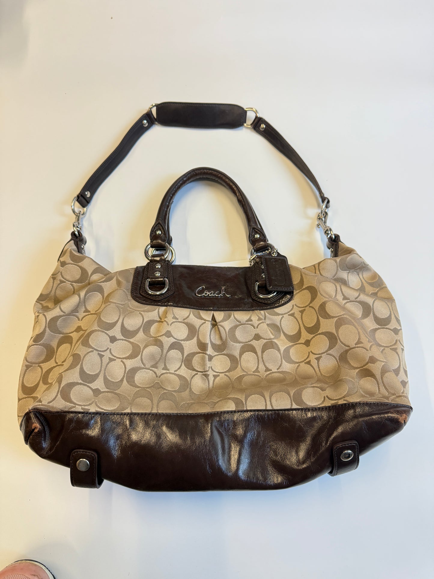 COACH MONOGRAM PURSE BROWN