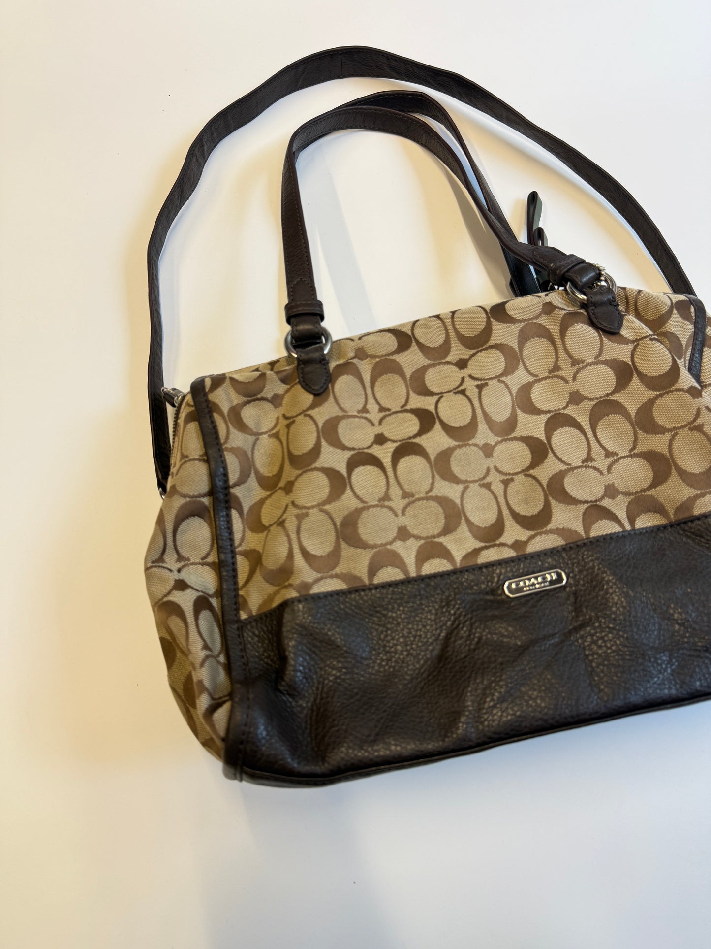 COACH MONOGRAM PURSE BROWN