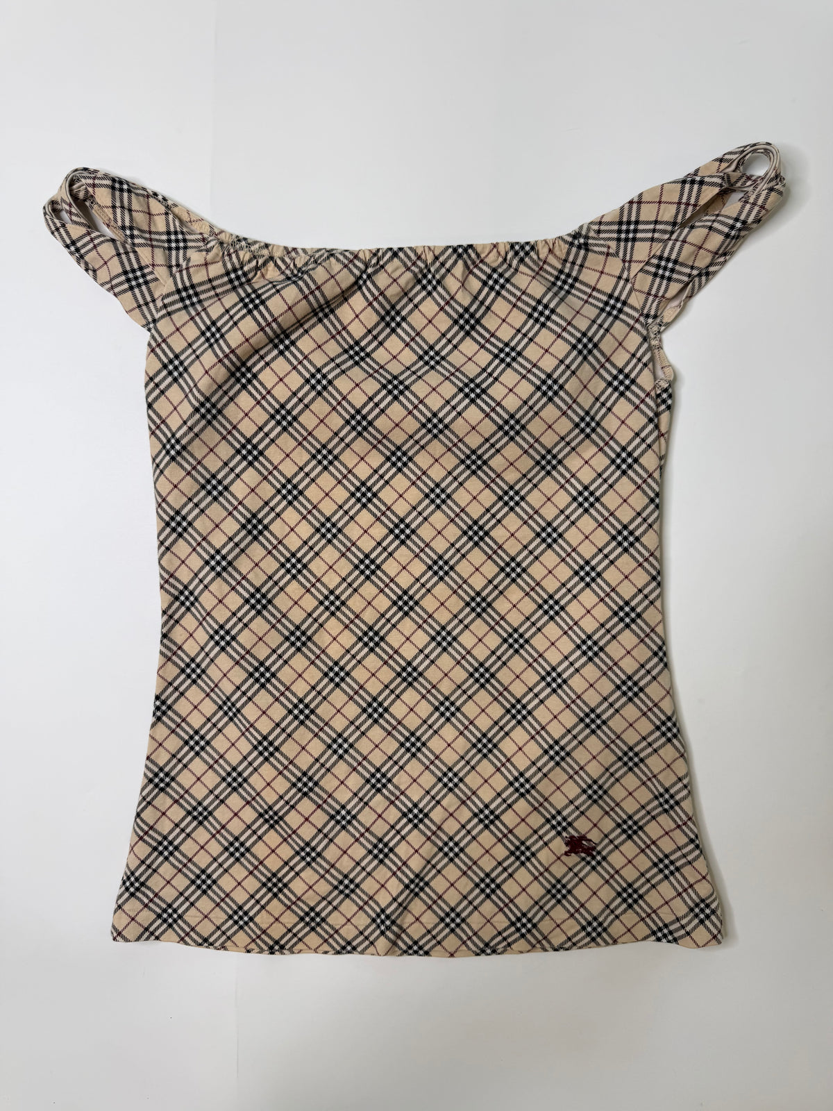 BURBERRY VINTAGE NOVA CHECK CAMI TOP (38, S/M)