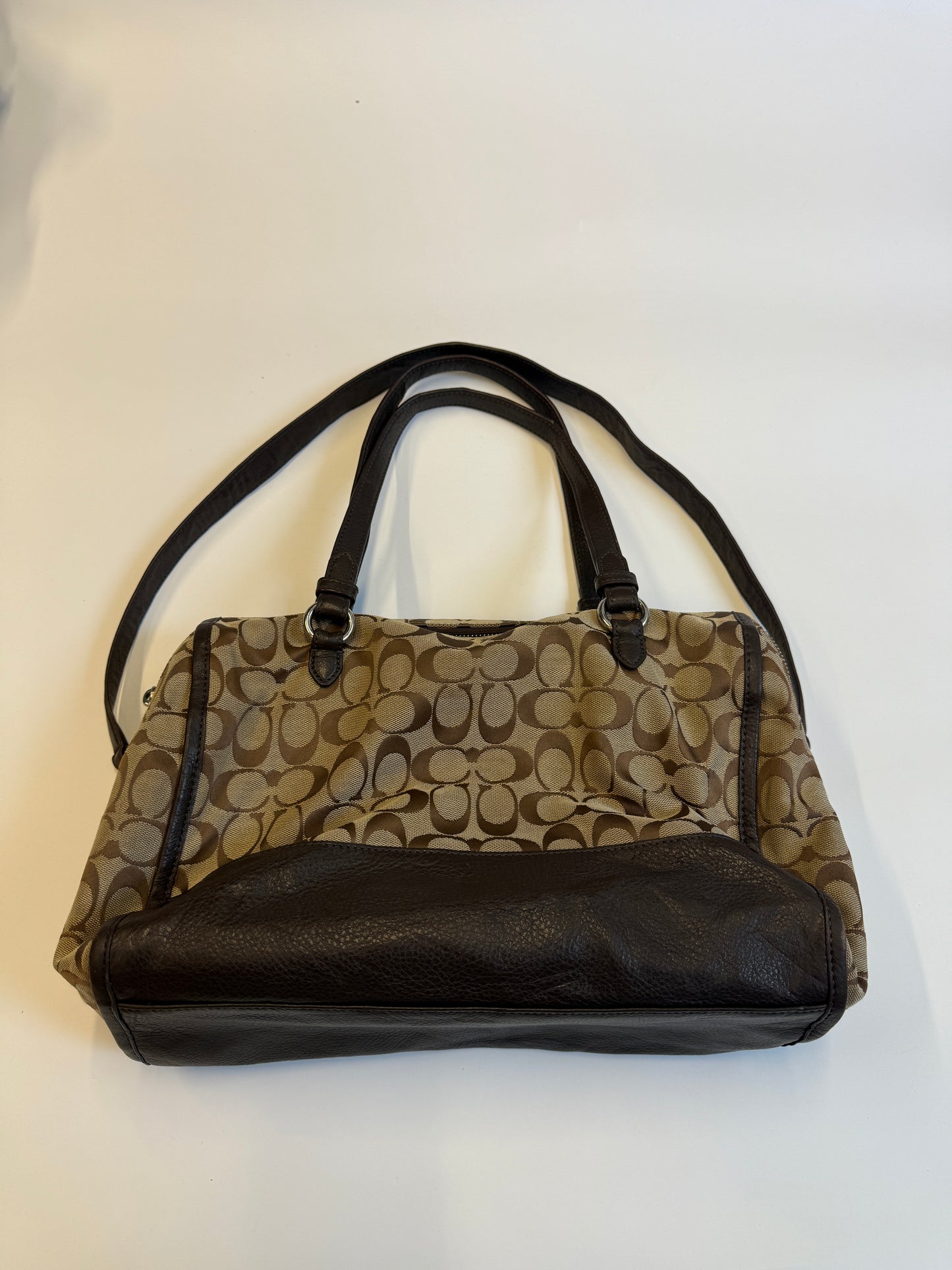 COACH MONOGRAM PURSE BROWN