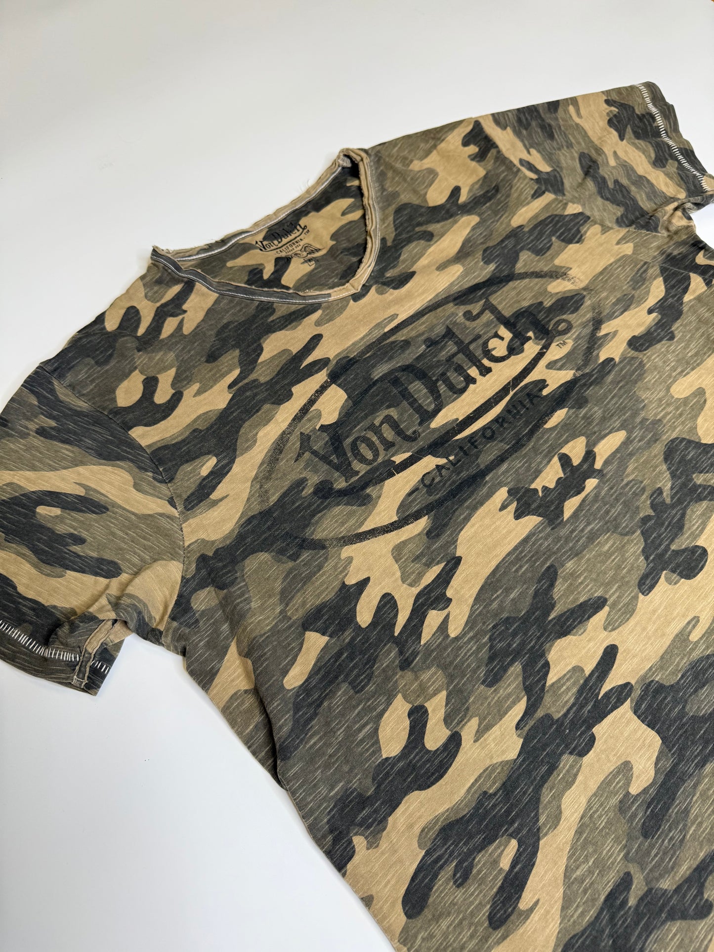 VINTAGE VON DUTCH CAMO SHIRT (XL/L)