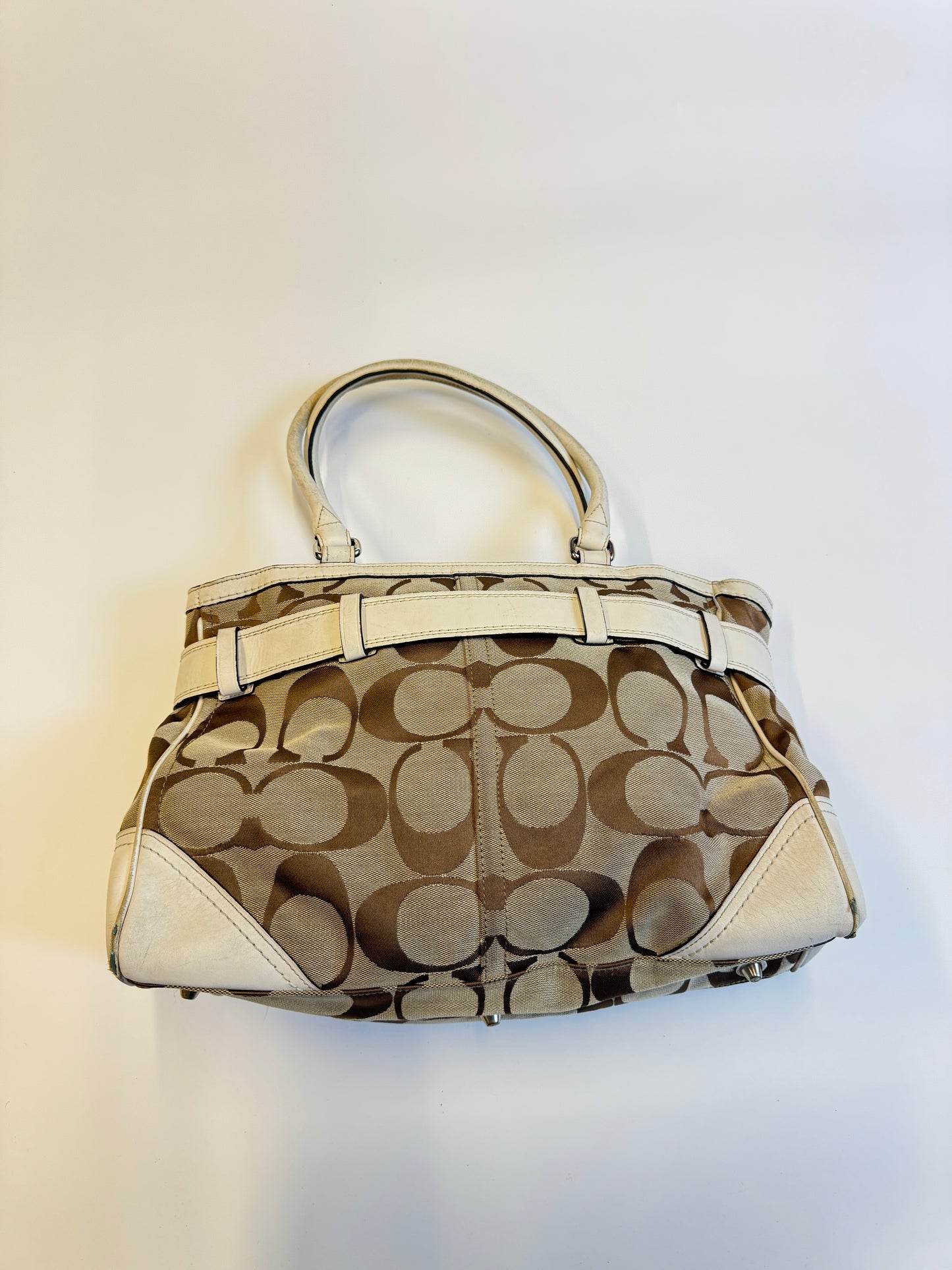 COACH MONOGRAM LEO PURSE BLUE