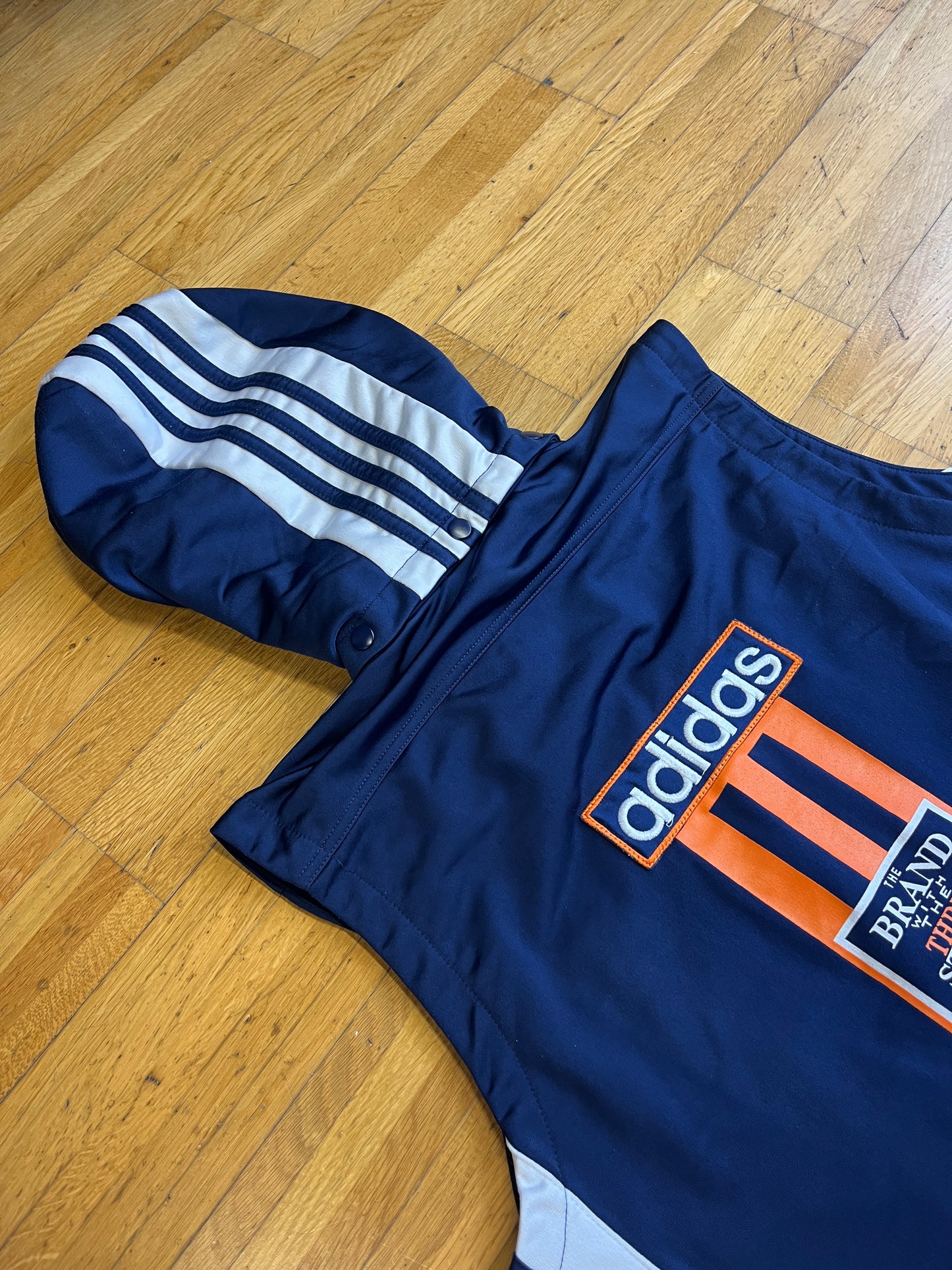 ADIDAS 2000s/1990s HOODIE VEST (M)