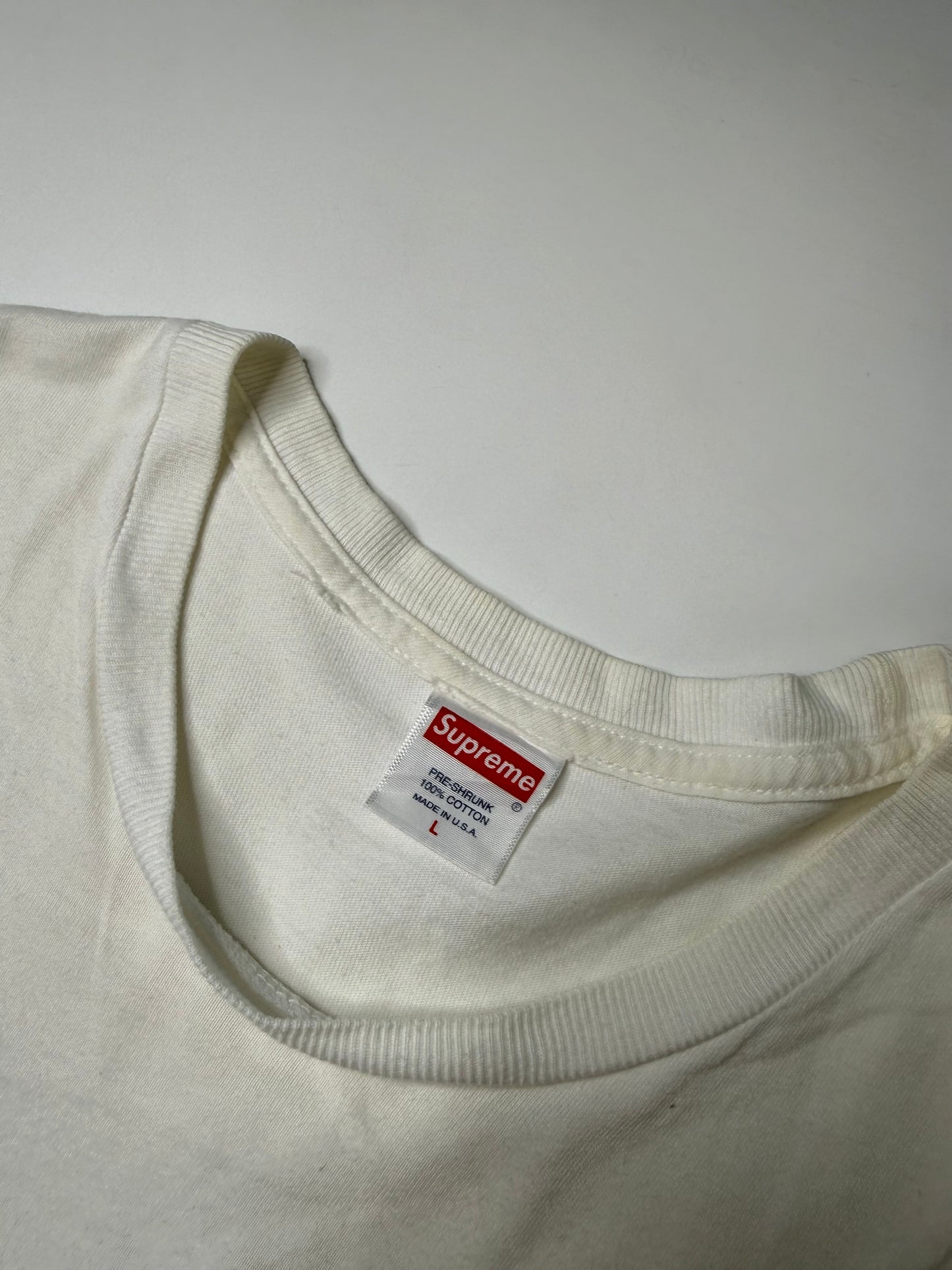 SUPREME CAT IN THE HAT TEE WHITE (L)