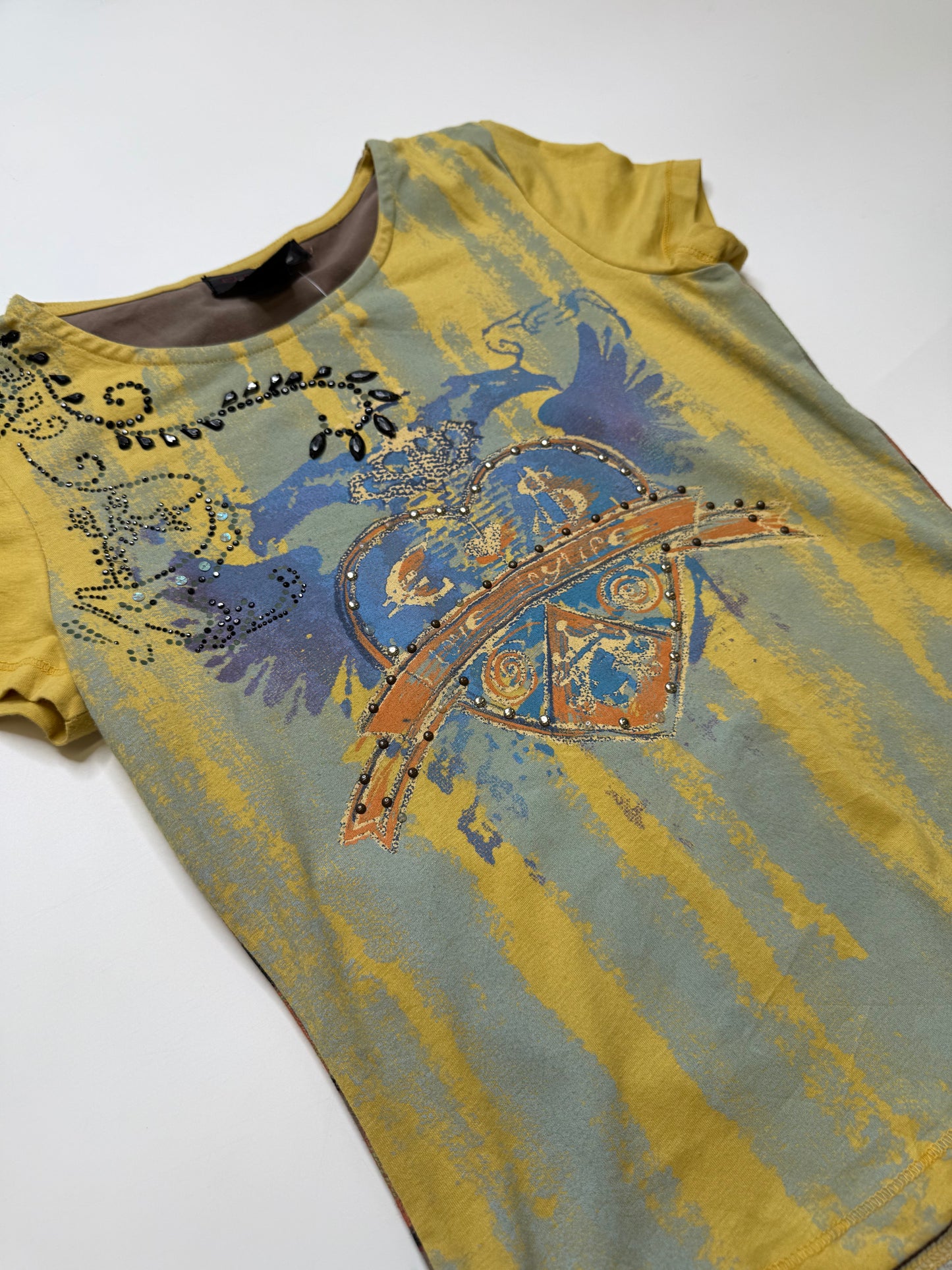 CUSTO BARCELONA TIE-DYE GRAPHIC TEE (S-M)