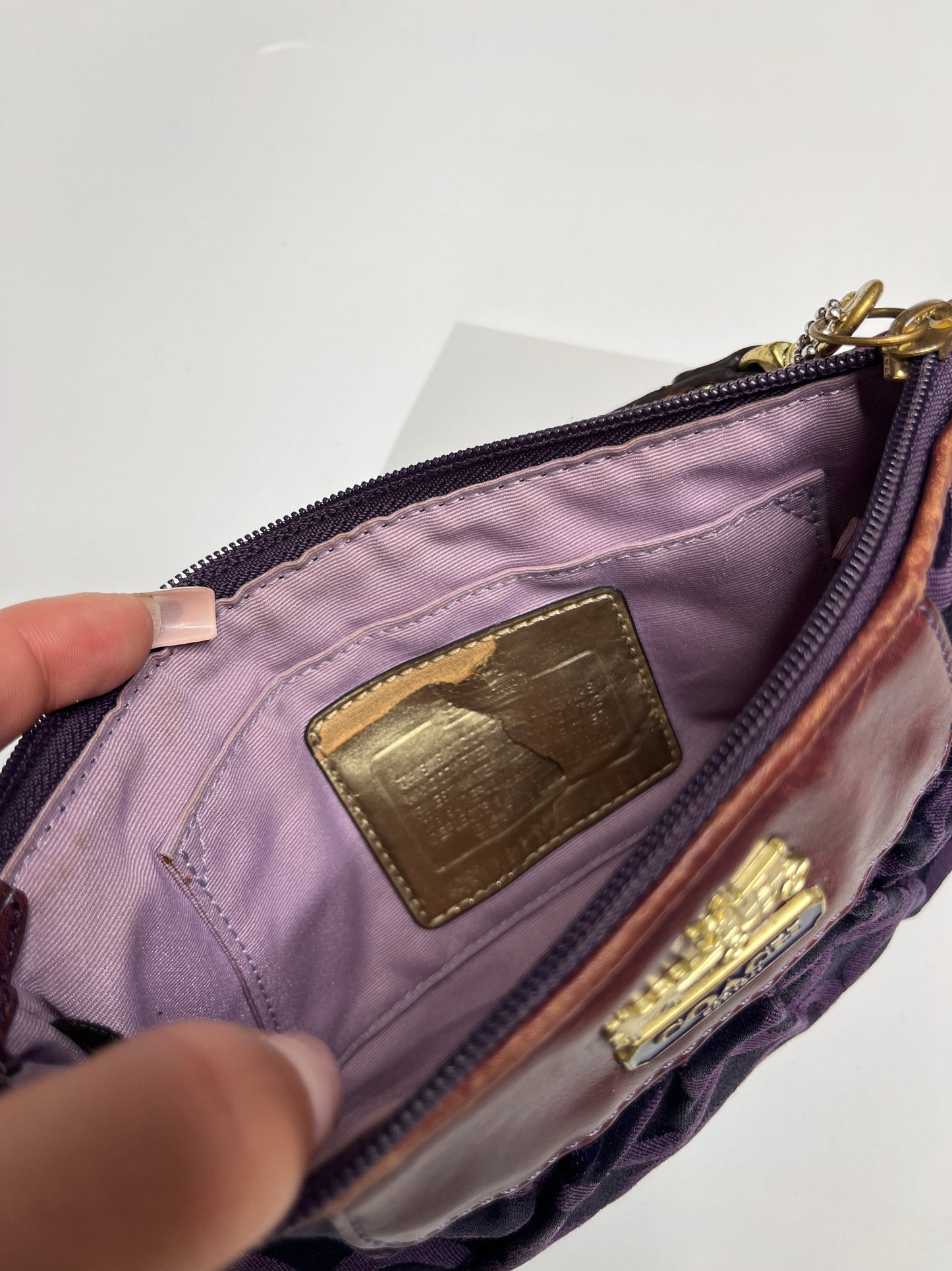 COACH MONOGRAM PURSE/WRISTLET