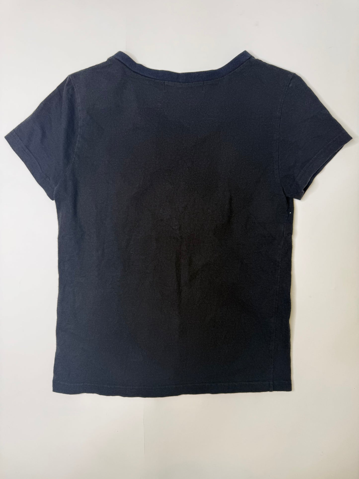 BETTY BOOP VINTAGE GLITTER DENIM GIRL GRAPHIC TEE (M)