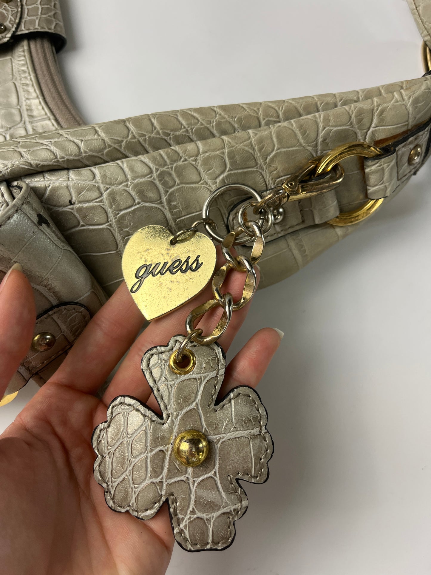GUESS BAG GOLD RHINESTONE
