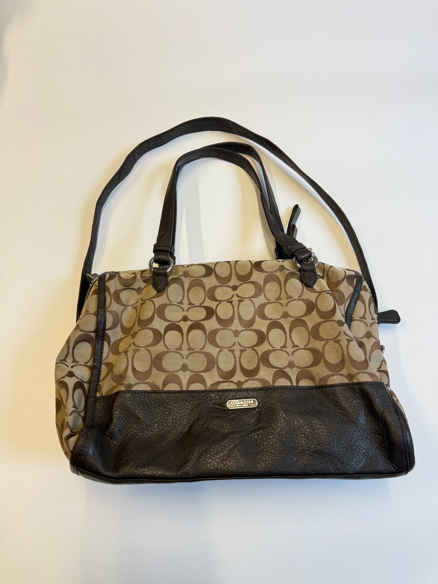 COACH MONOGRAM PURSE BROWN