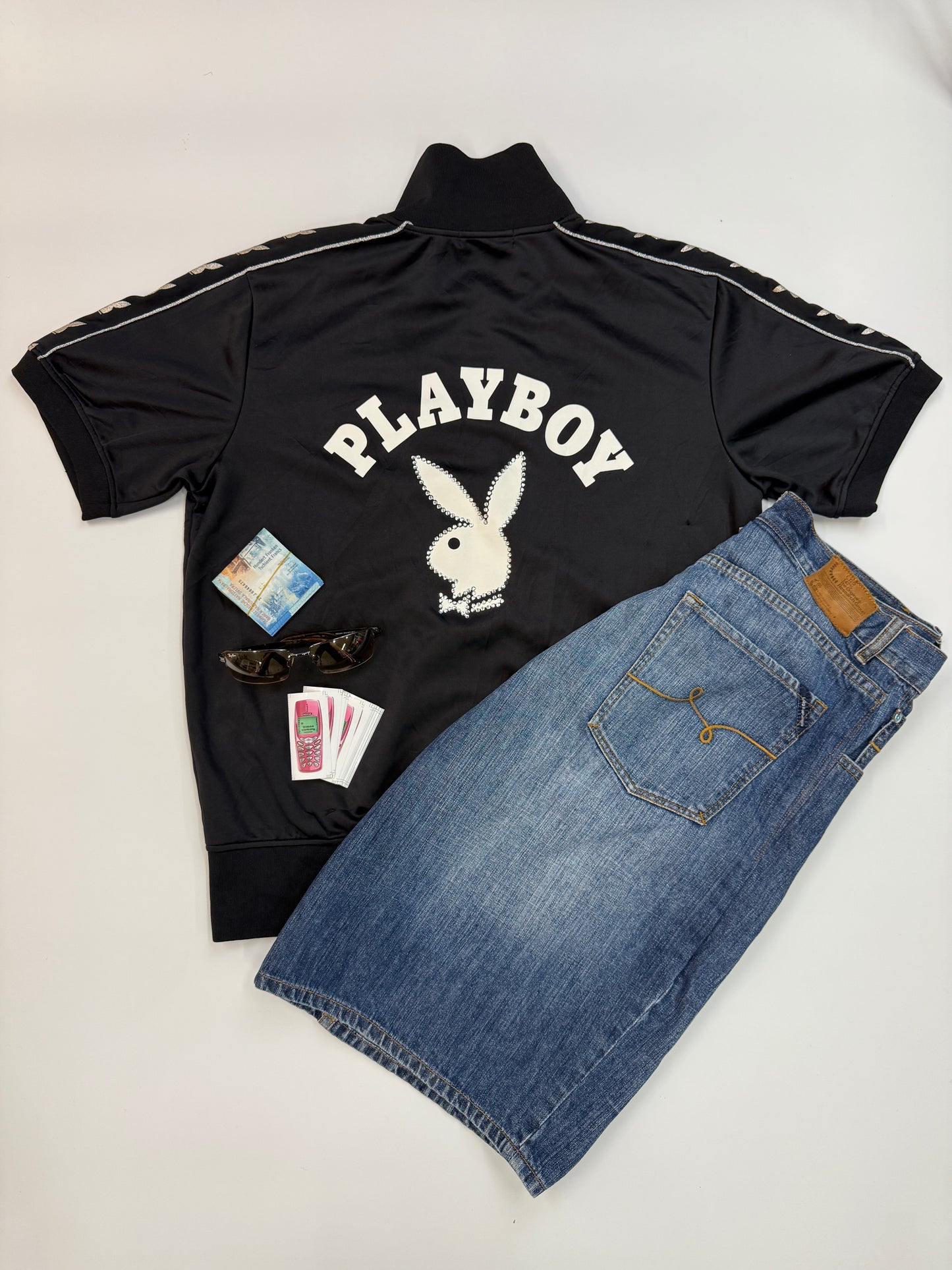 PLAYBOY SHORTSLEEVE ZIPPER (XL)