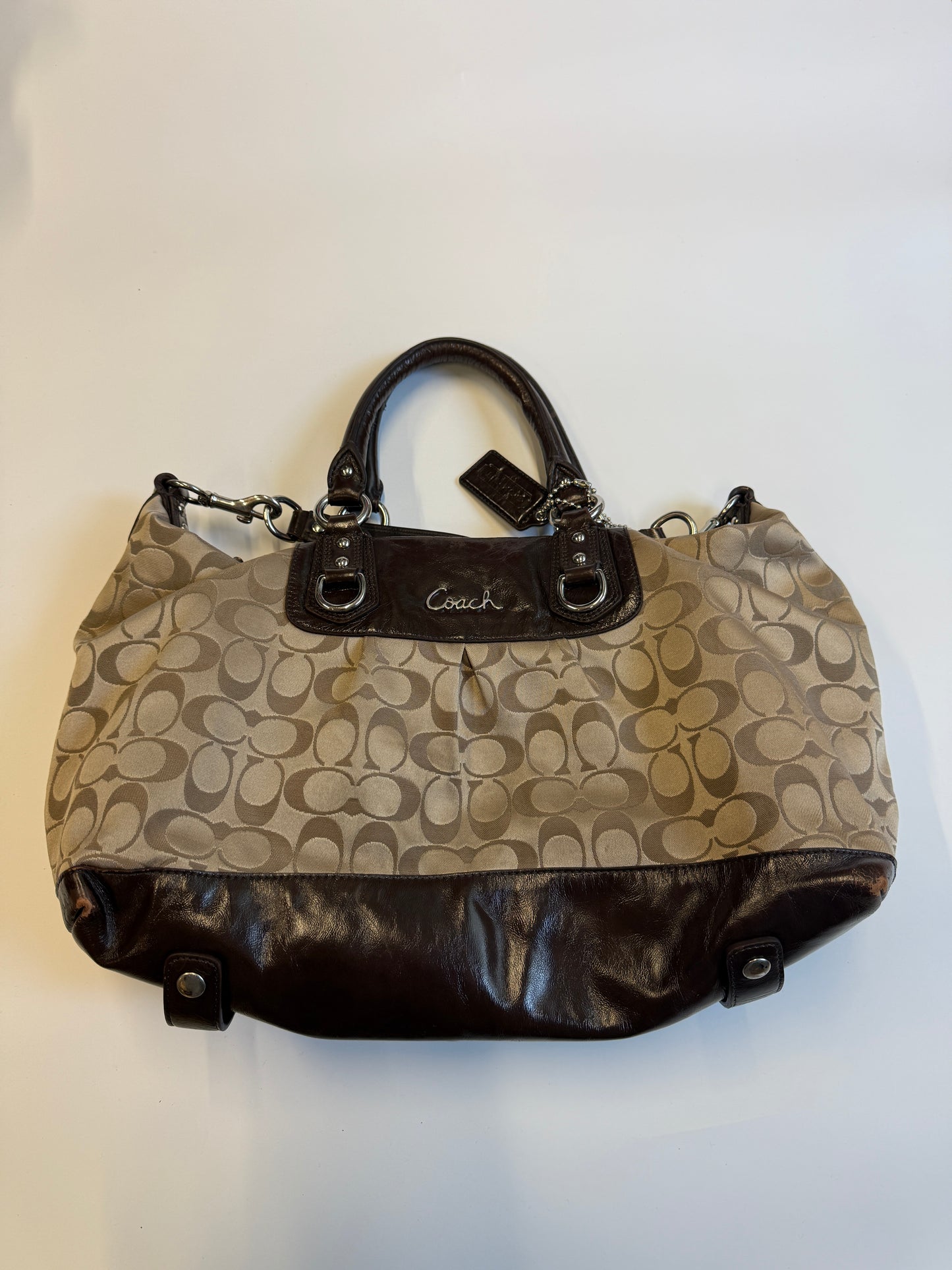 COACH MONOGRAM PURSE BROWN