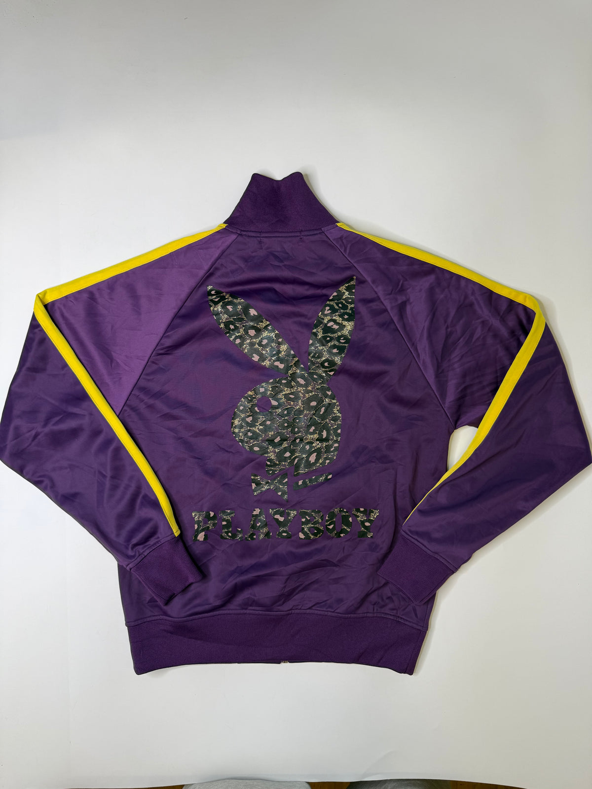 PLAYBOY LEOPARD BUNNY TRACK JACKET PURPLE (S)
