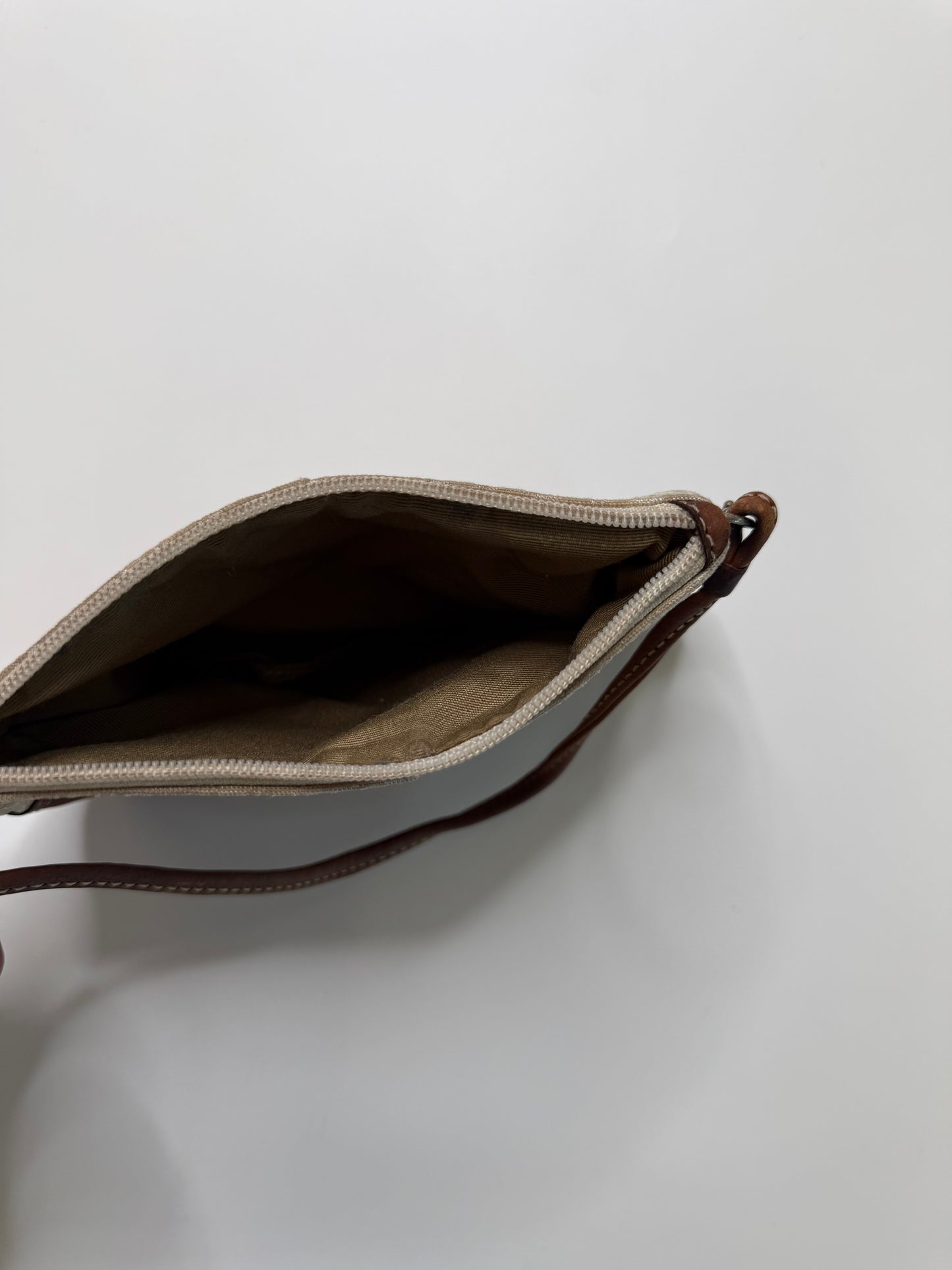 COACH VINTAGE SIGNATURE CANVAS WRISTLET POUCH