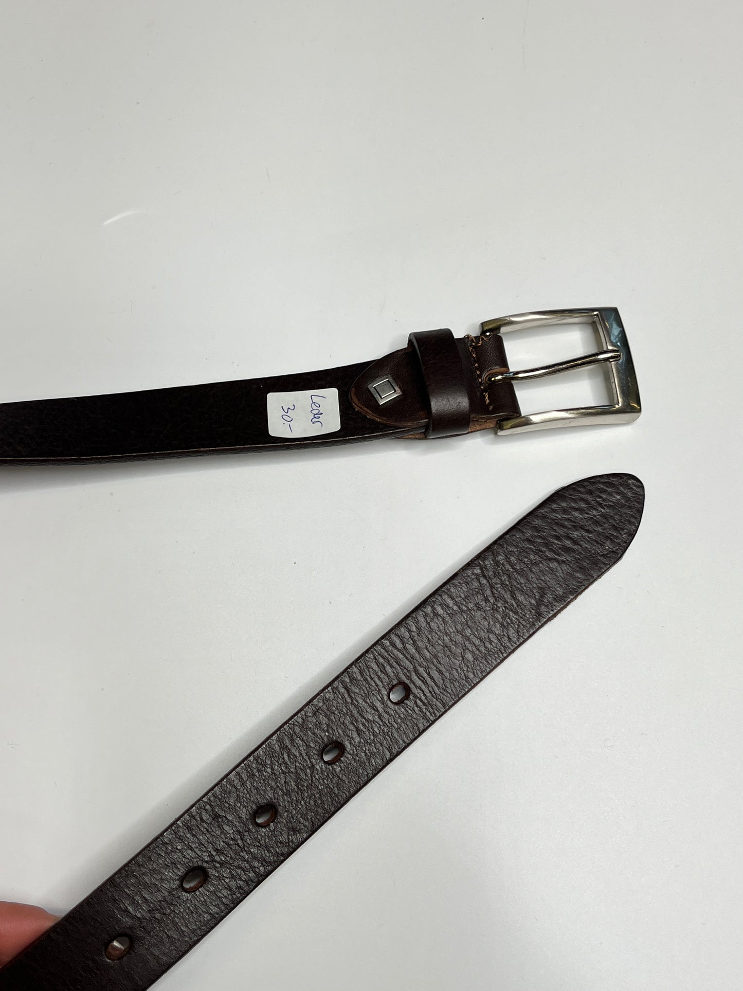 REAL LEATHER BELT BROWN