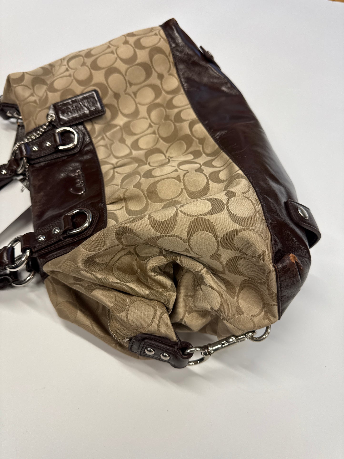 COACH MONOGRAM PURSE BROWN