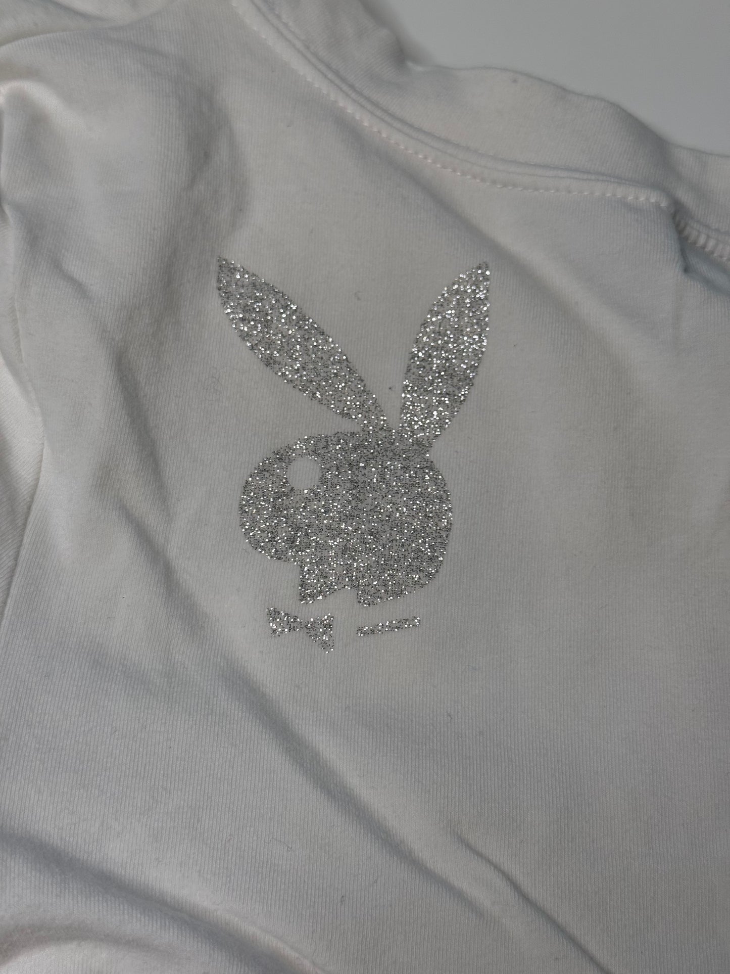 PLAYBOY VINTAGE GLITTER LOGO T-SHIRT