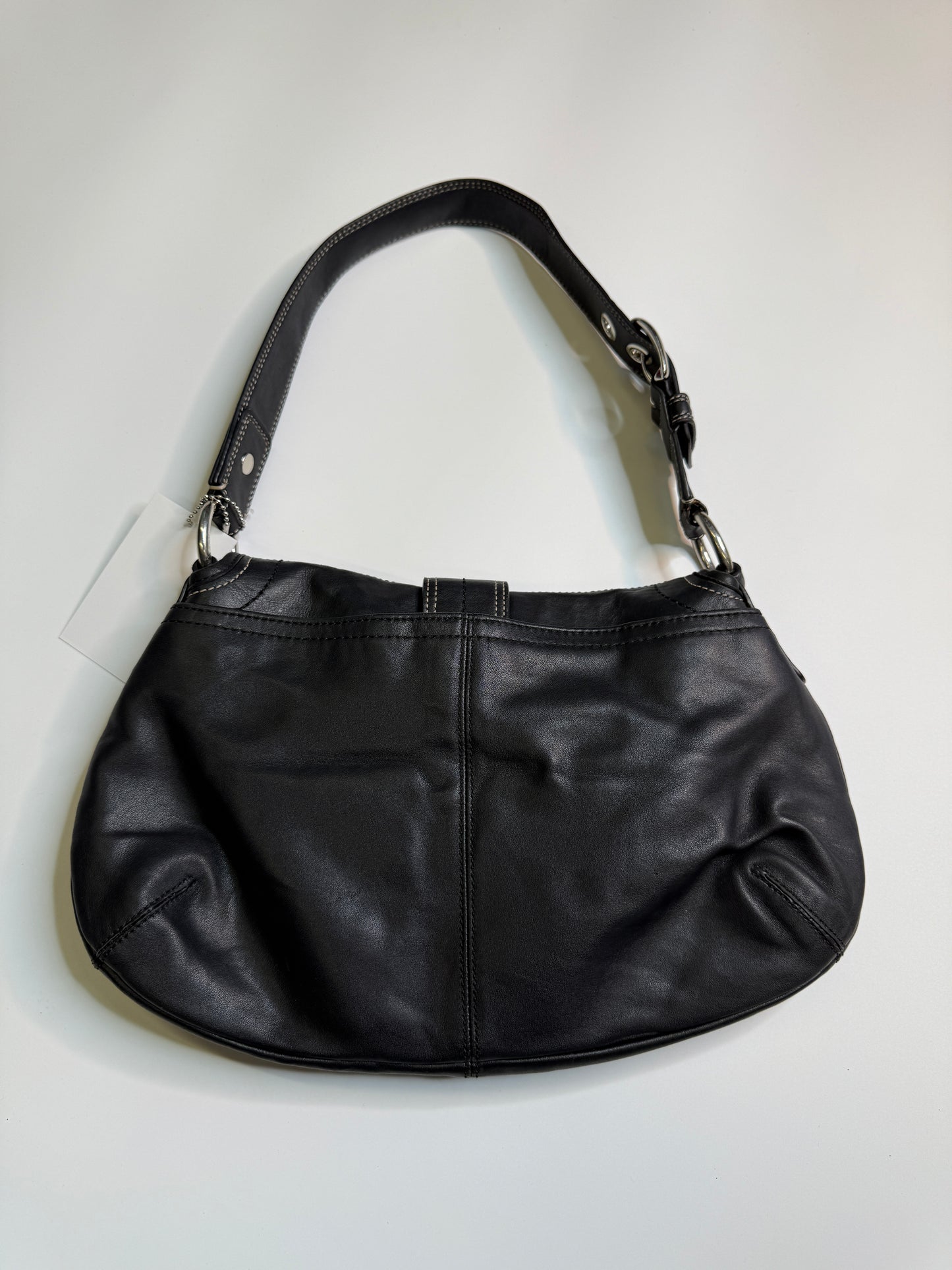 COACH REAL LEATHER MINI BAG BLACK