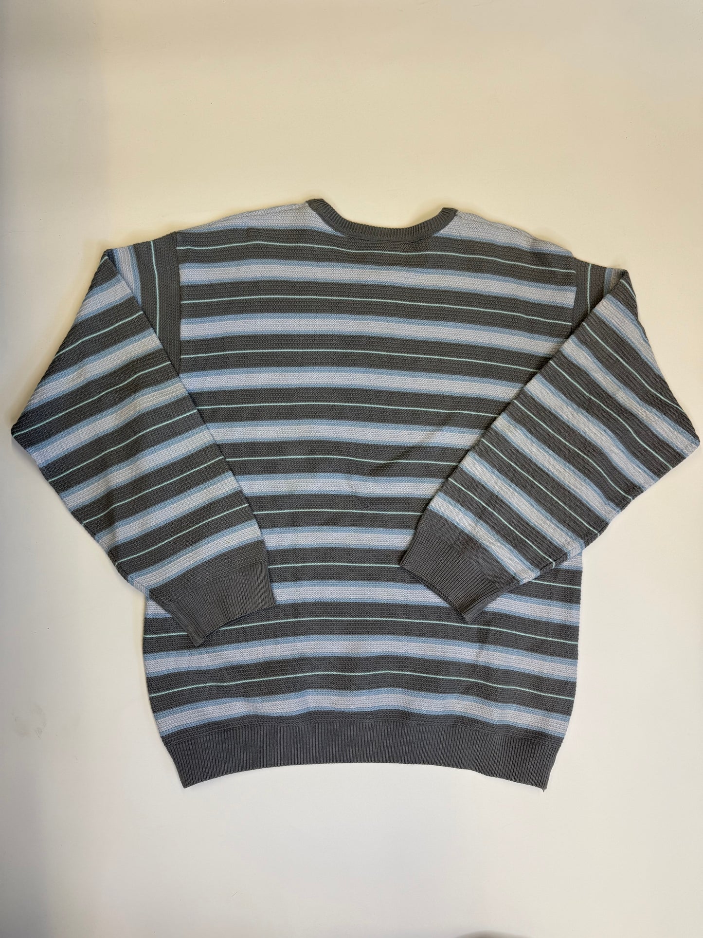VINTAGE STRIPED LACOSTE SWEATER (-L/XL)