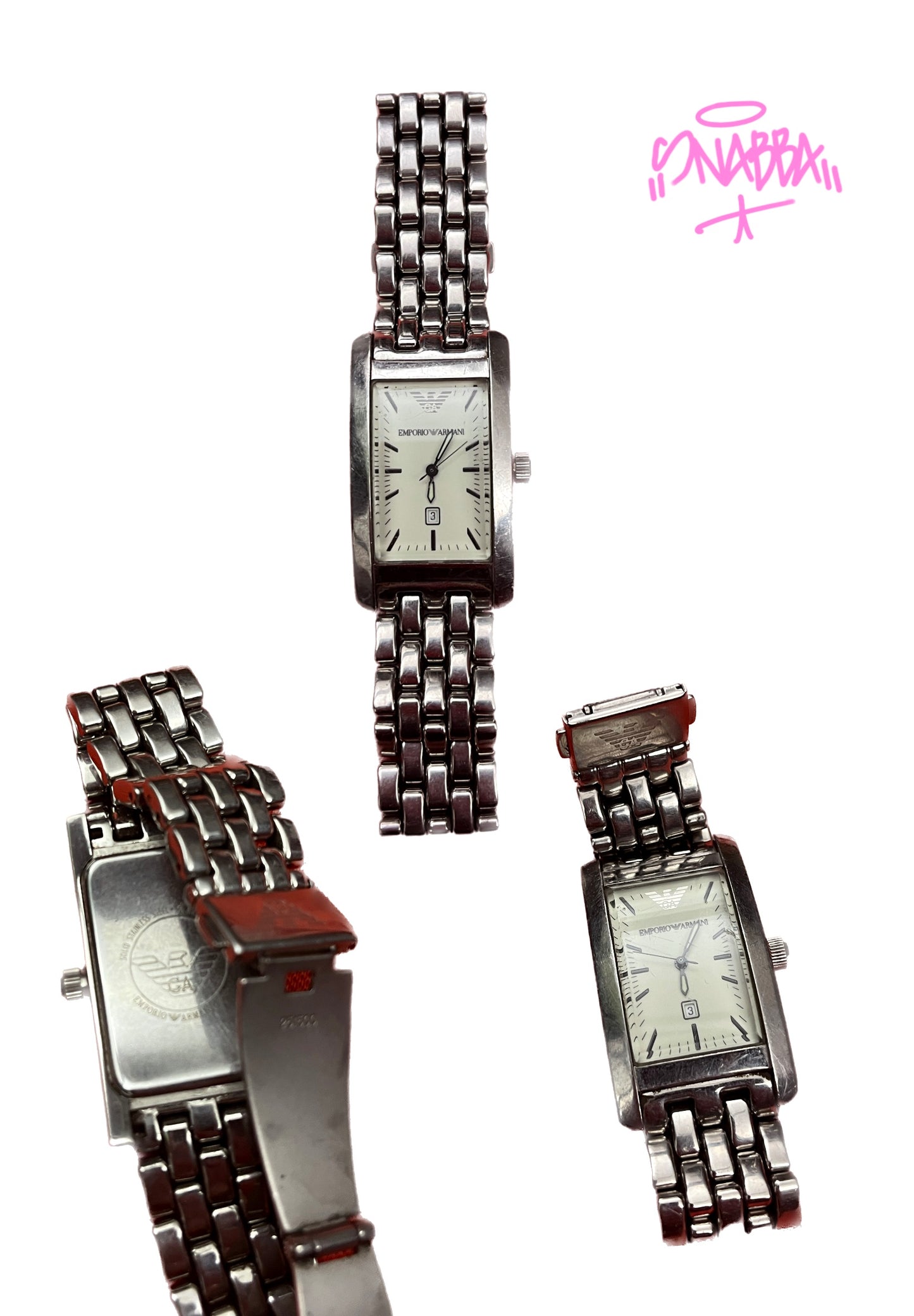 ARMANI WATCH SOLID STAINLESS STEEL/50m