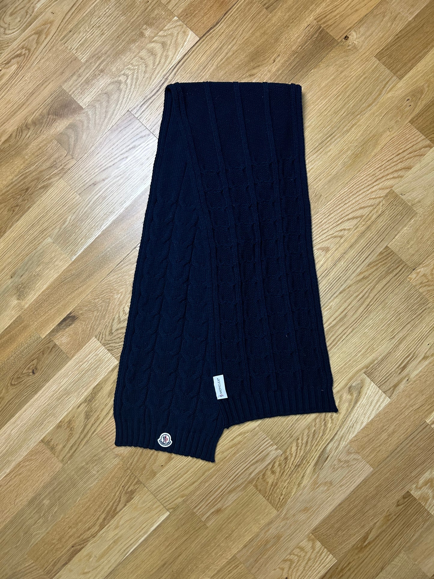 MONCLER SCARF NAVY BLUE