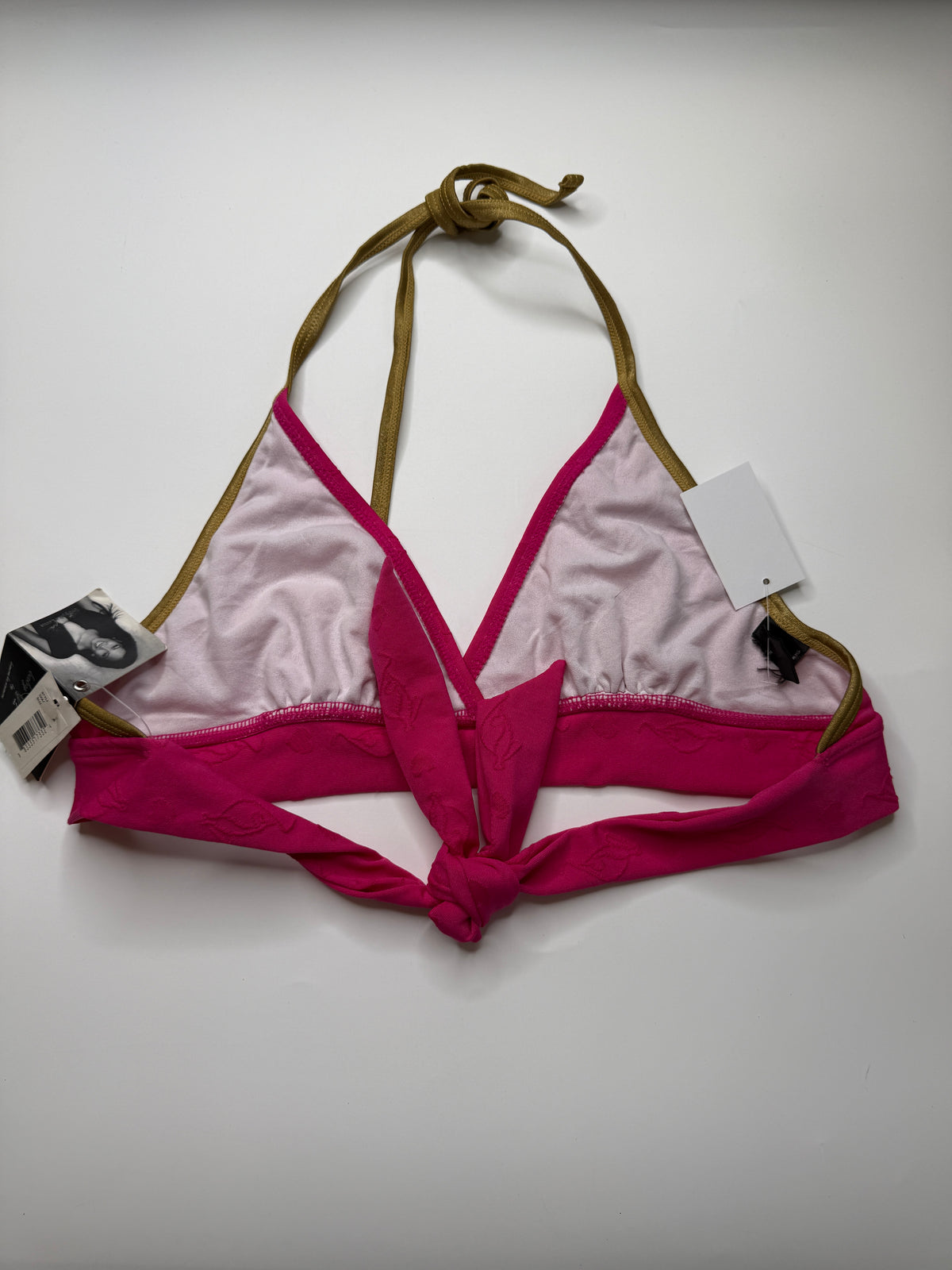 BABY PHAT GIRLZ BIKINI TOP – PINK & GOLD (14 / S-M)