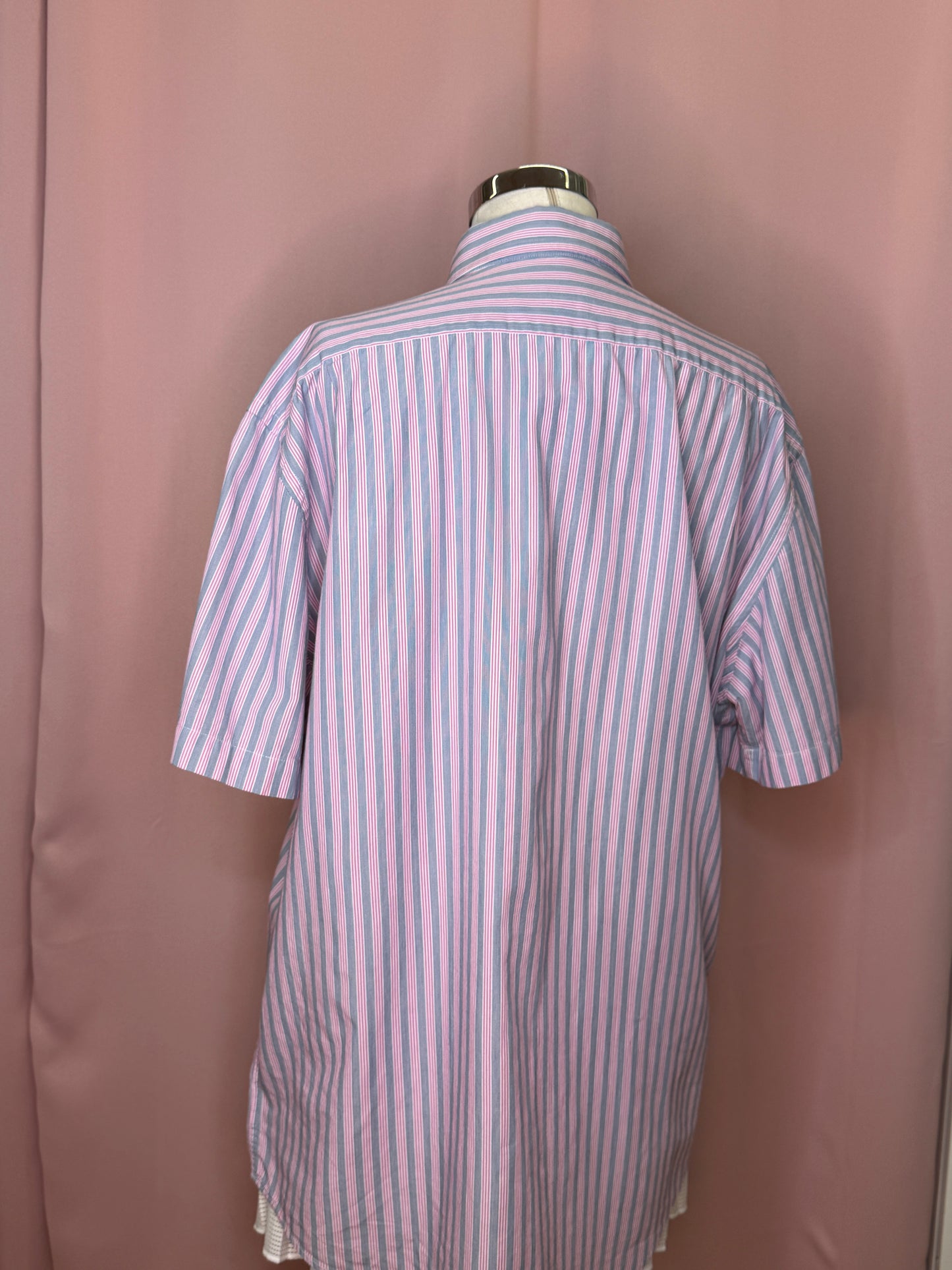 LACOSTE STRIPED POLO SHIRT (~L)