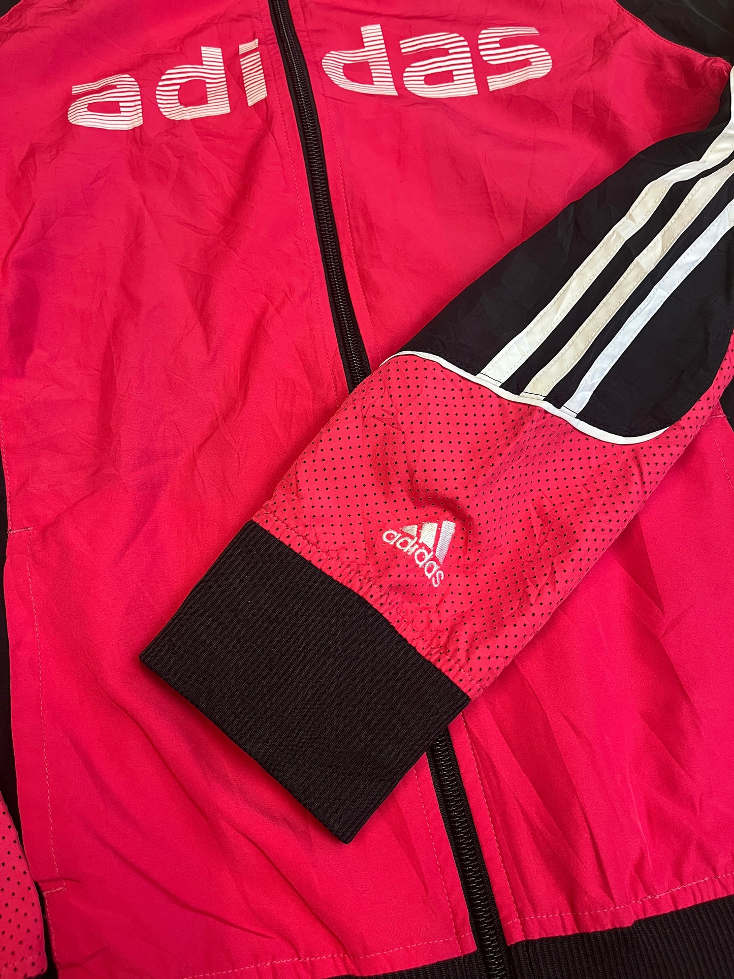 ADIDAS 2000s SPELLOUT zIPPER PINK (S)