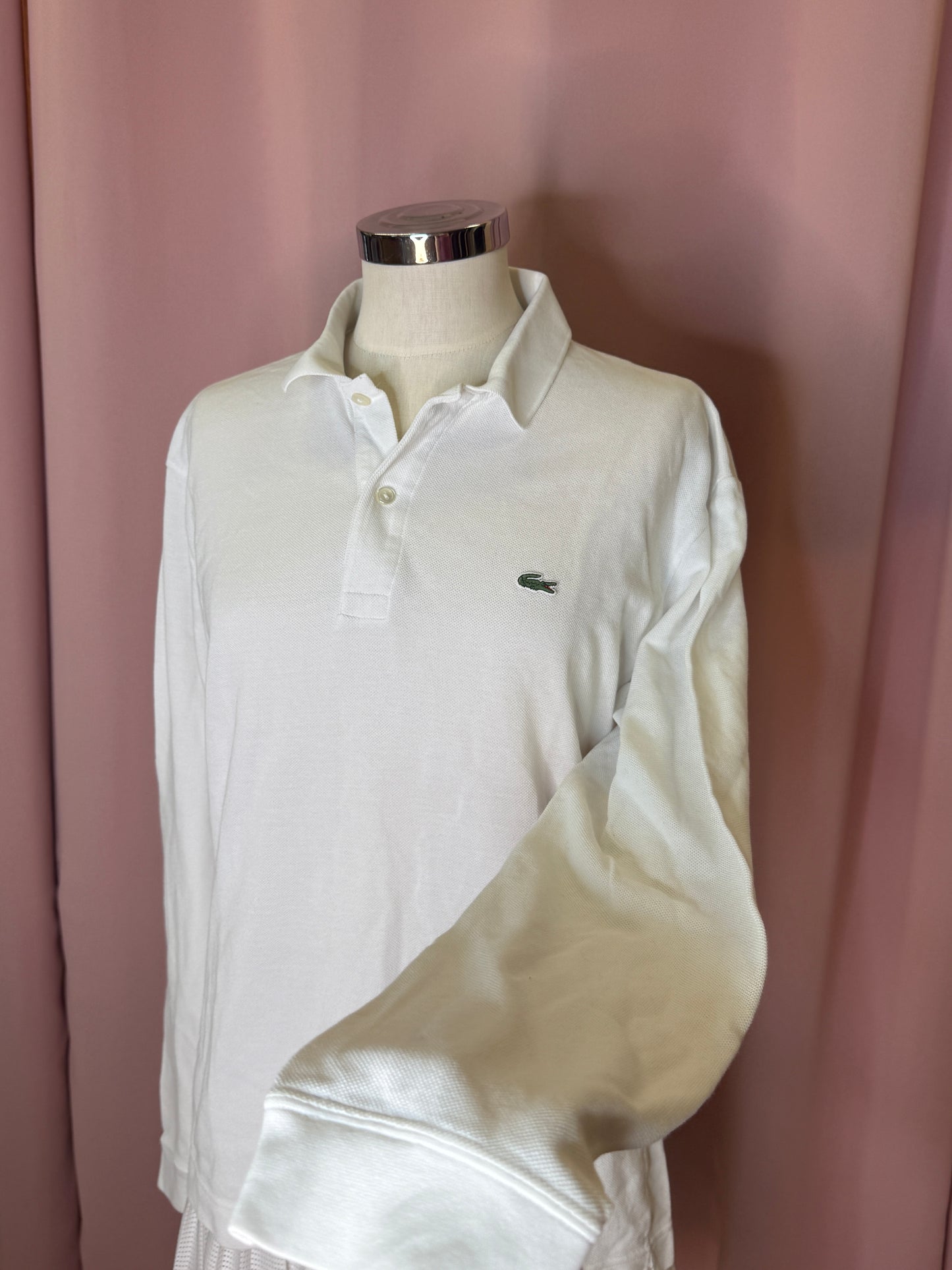 LACOSTE LONGSLEEVE WHITE (~M)