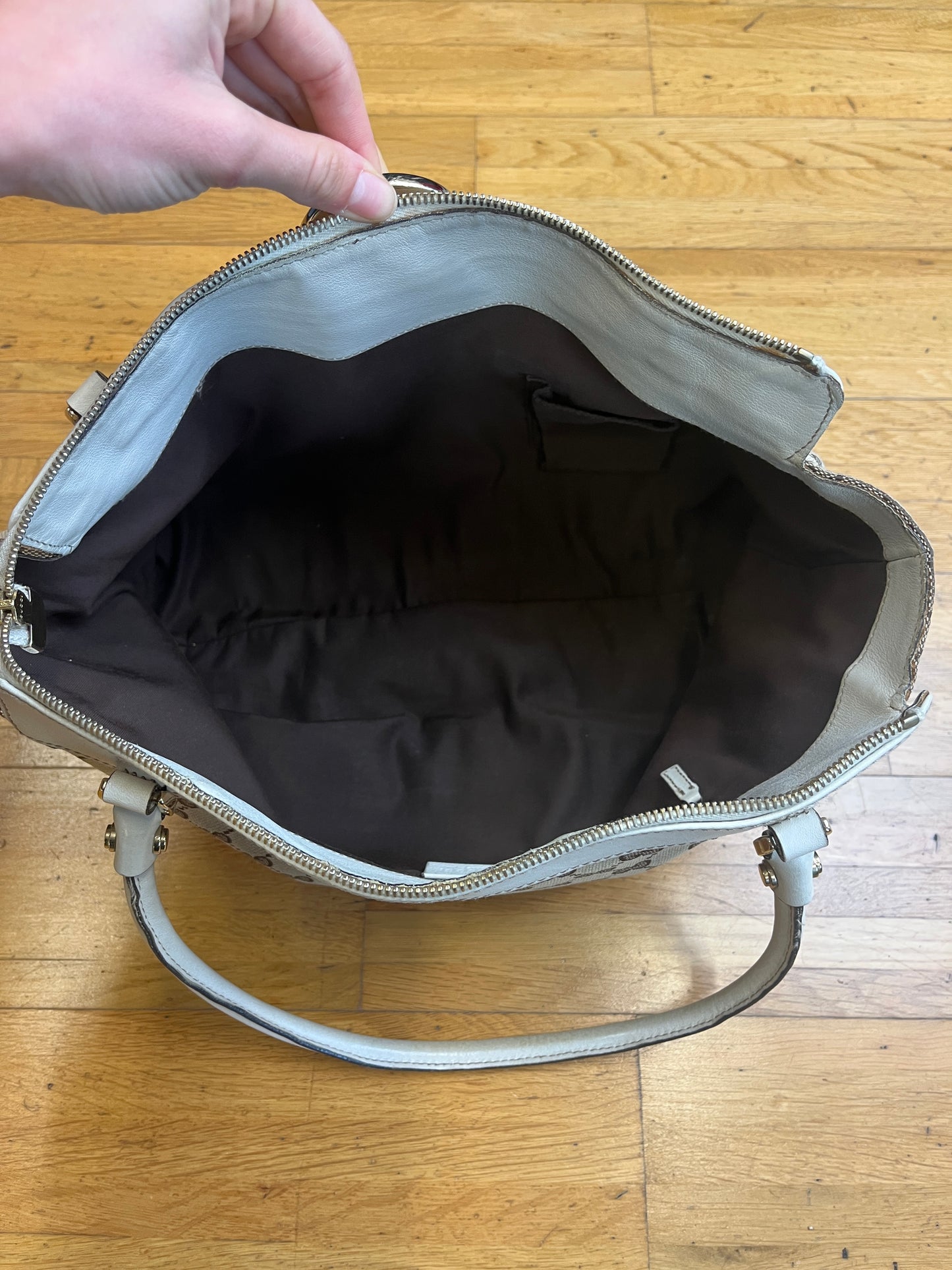 GUCCI MONOGRAM D-RING HOBO BAG