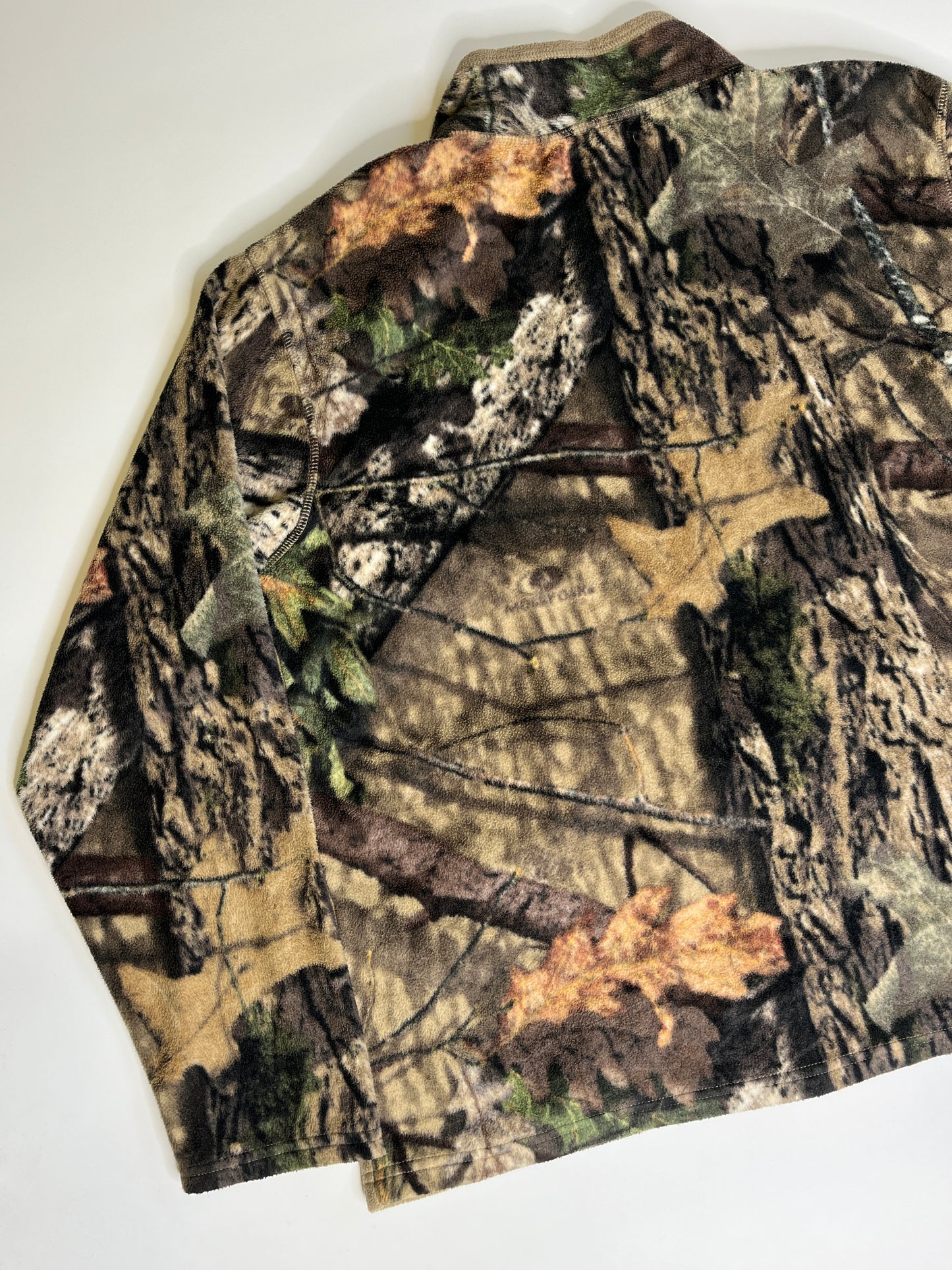 MOSSY OAK CAMO FLEECE ZIPPER (XL)