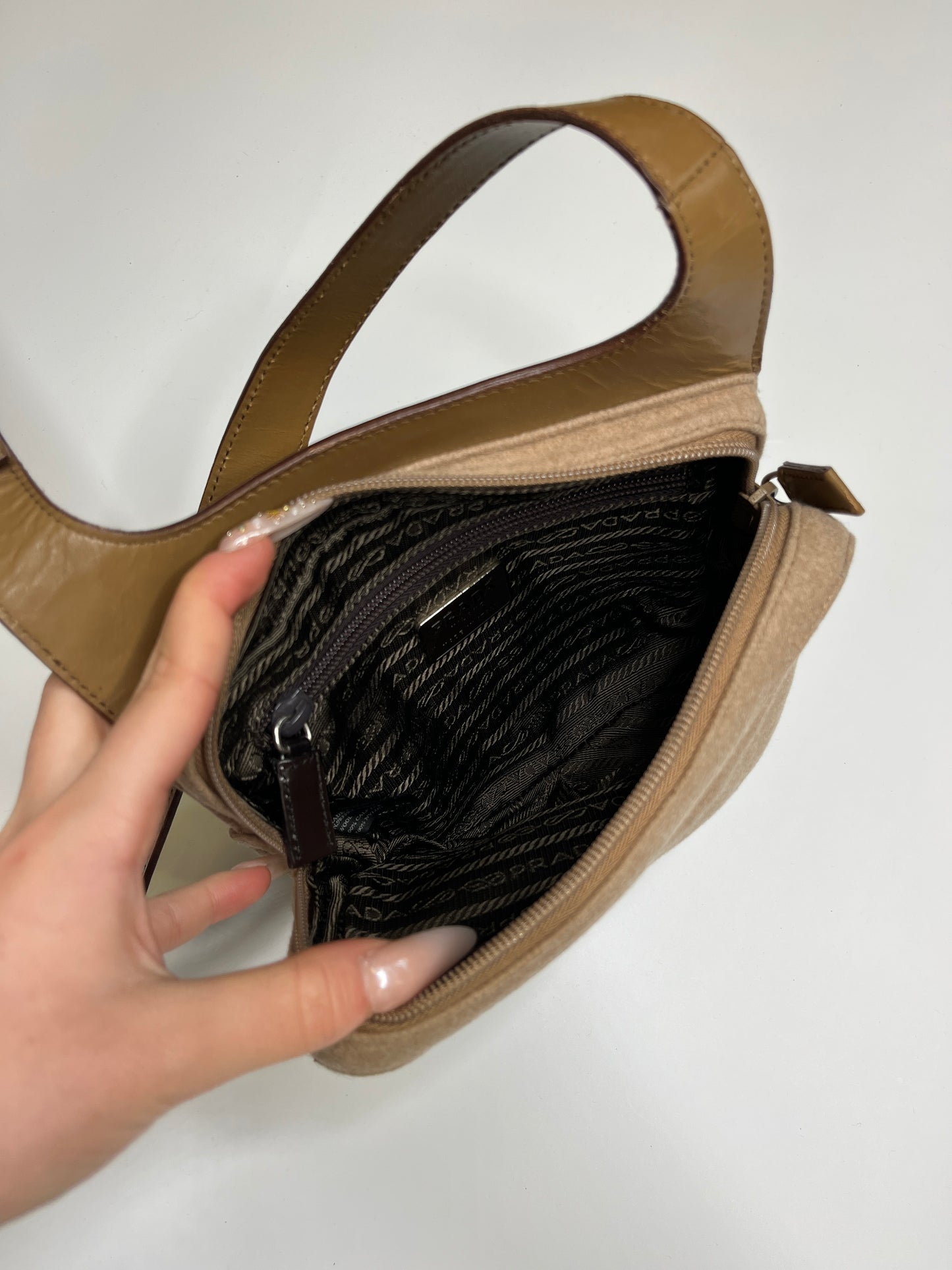 PRADA SUEDE BAG CROSSBODY
