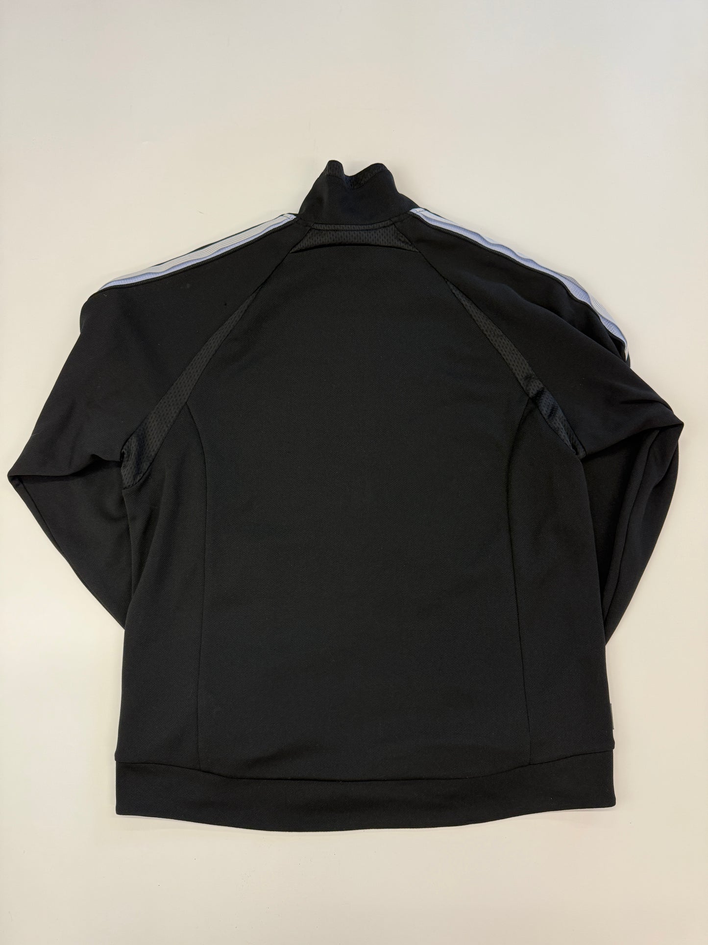 ADIDAS ZIPPER 2000s BLACK/BLUE (M)