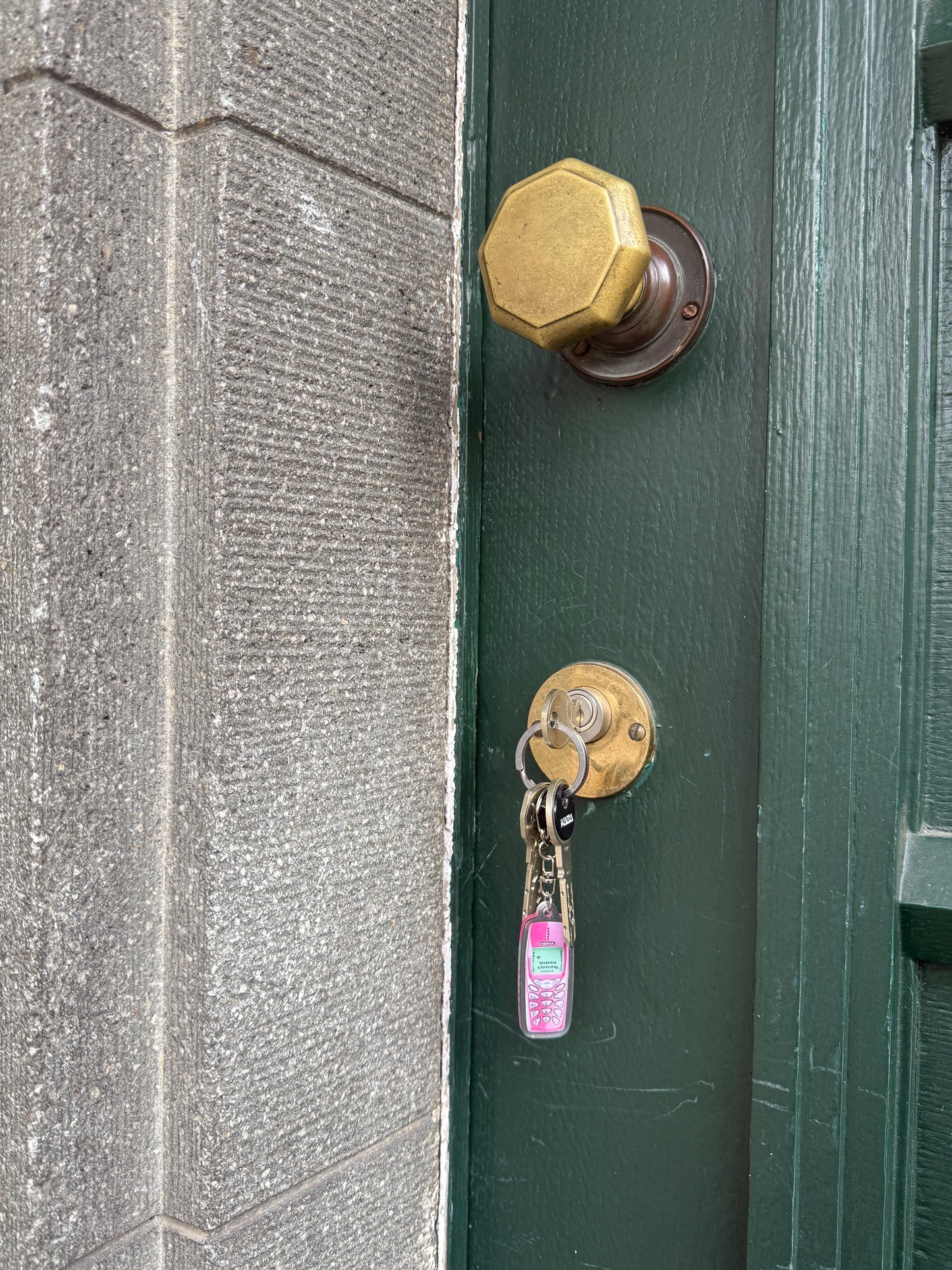 PINK "NOKIA" KEYCHAIN