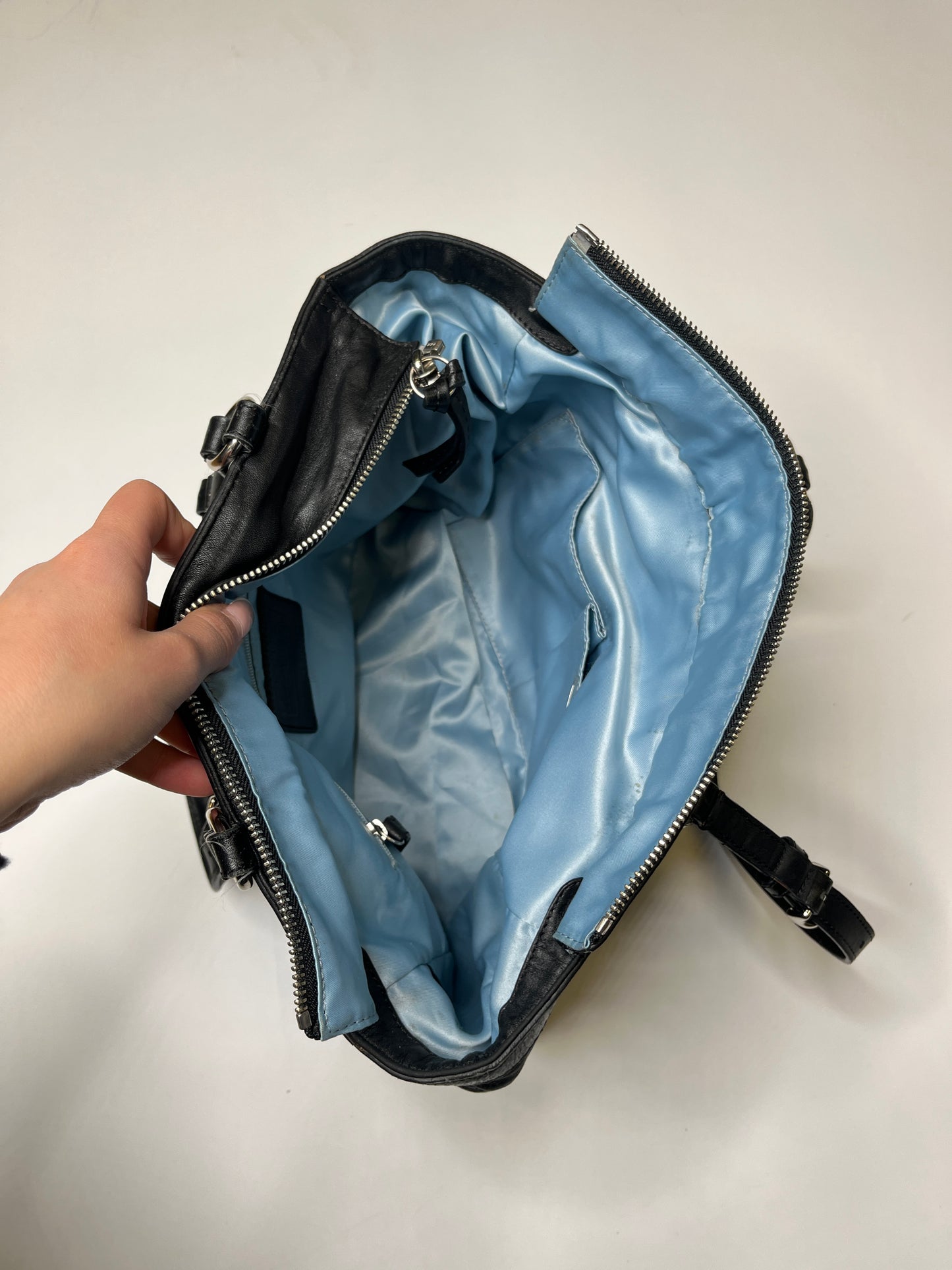 BLACK LEATHER COACH PURSE
