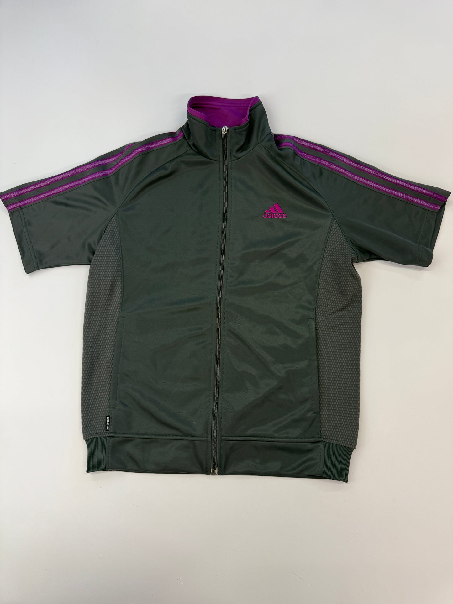 ADIDAS SHORTSLEEVE ZIPPER 2000s (M)