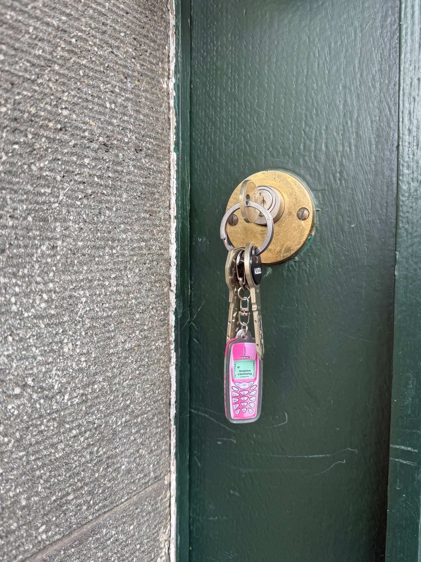 PINK "NOKIA" KEYCHAIN